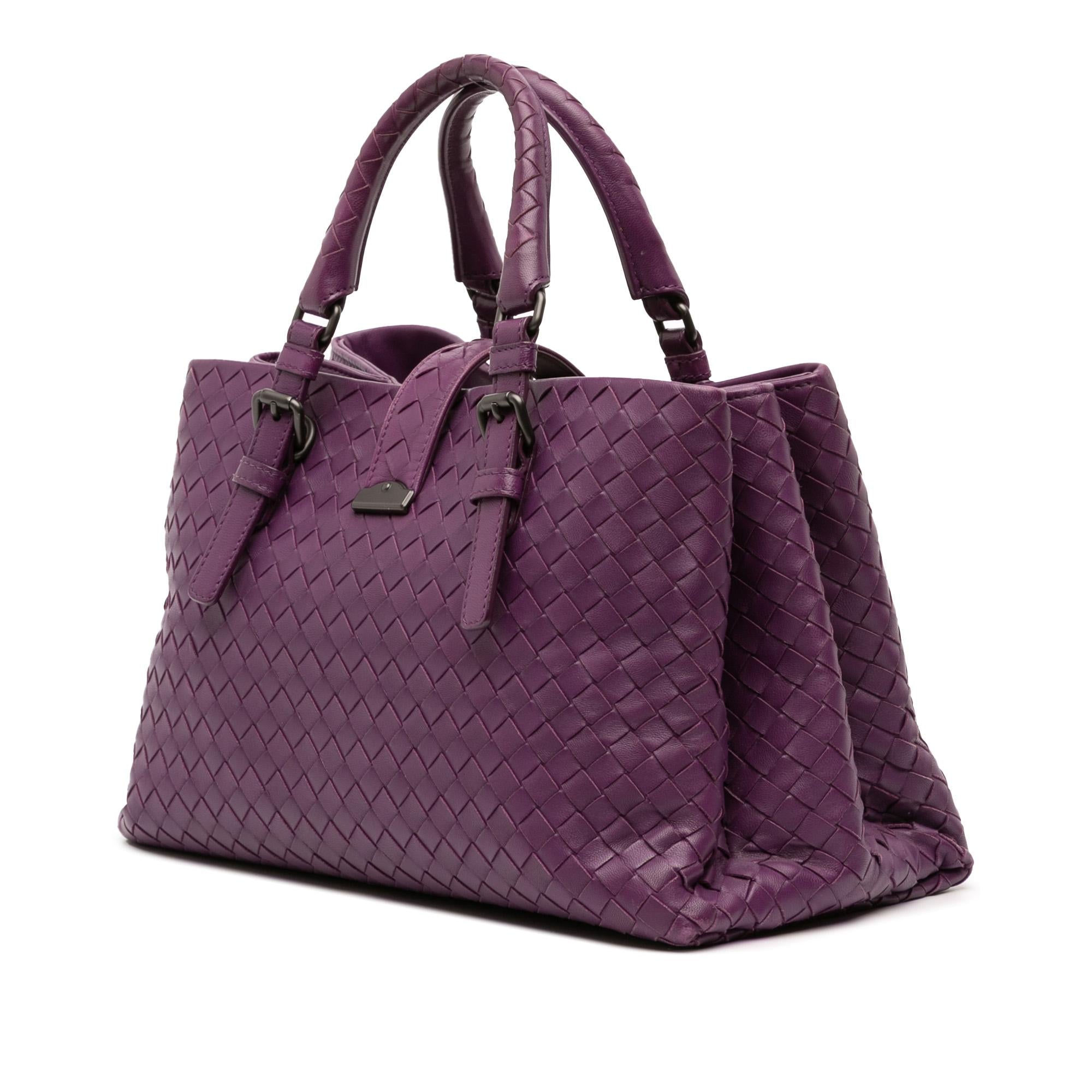 Bottega Veneta Small Nappa Intrecciato Roma Satchel