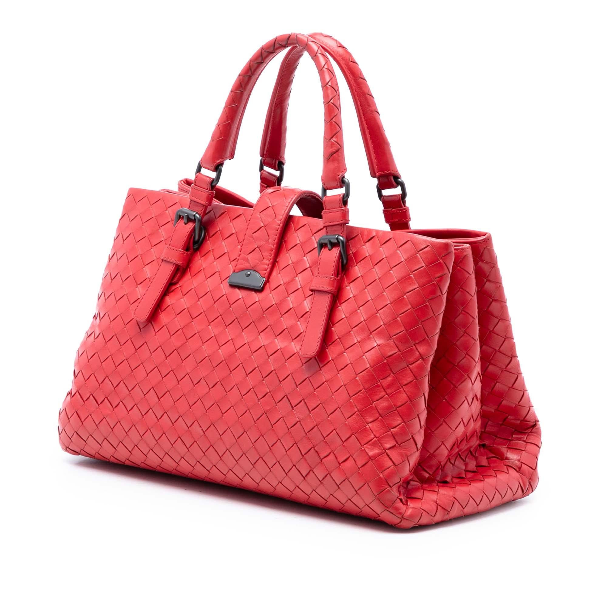 Bottega Veneta Small Nappa Intrecciato Roma Satchel