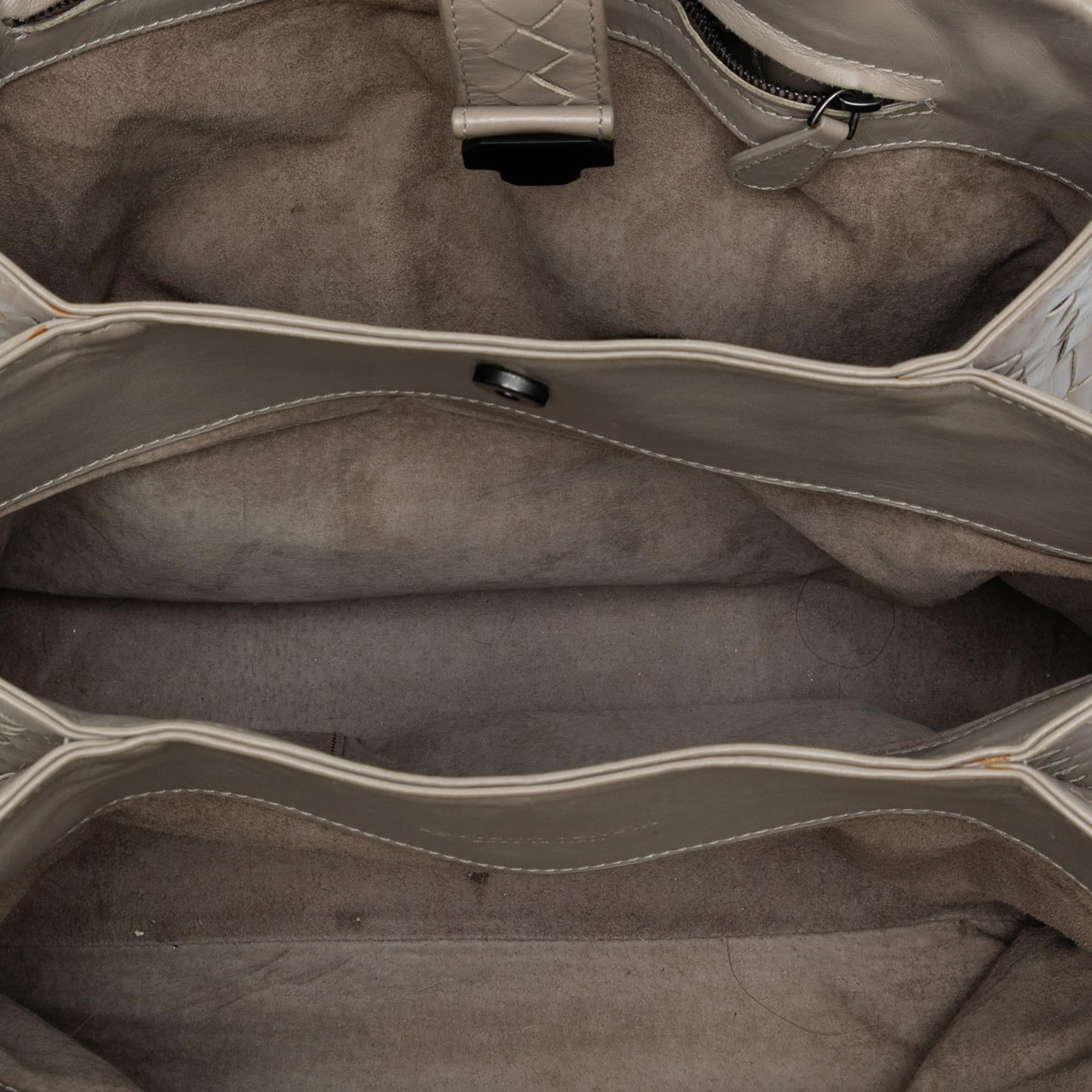 Bottega Veneta Small Nappa Intrecciato Roma Satchel