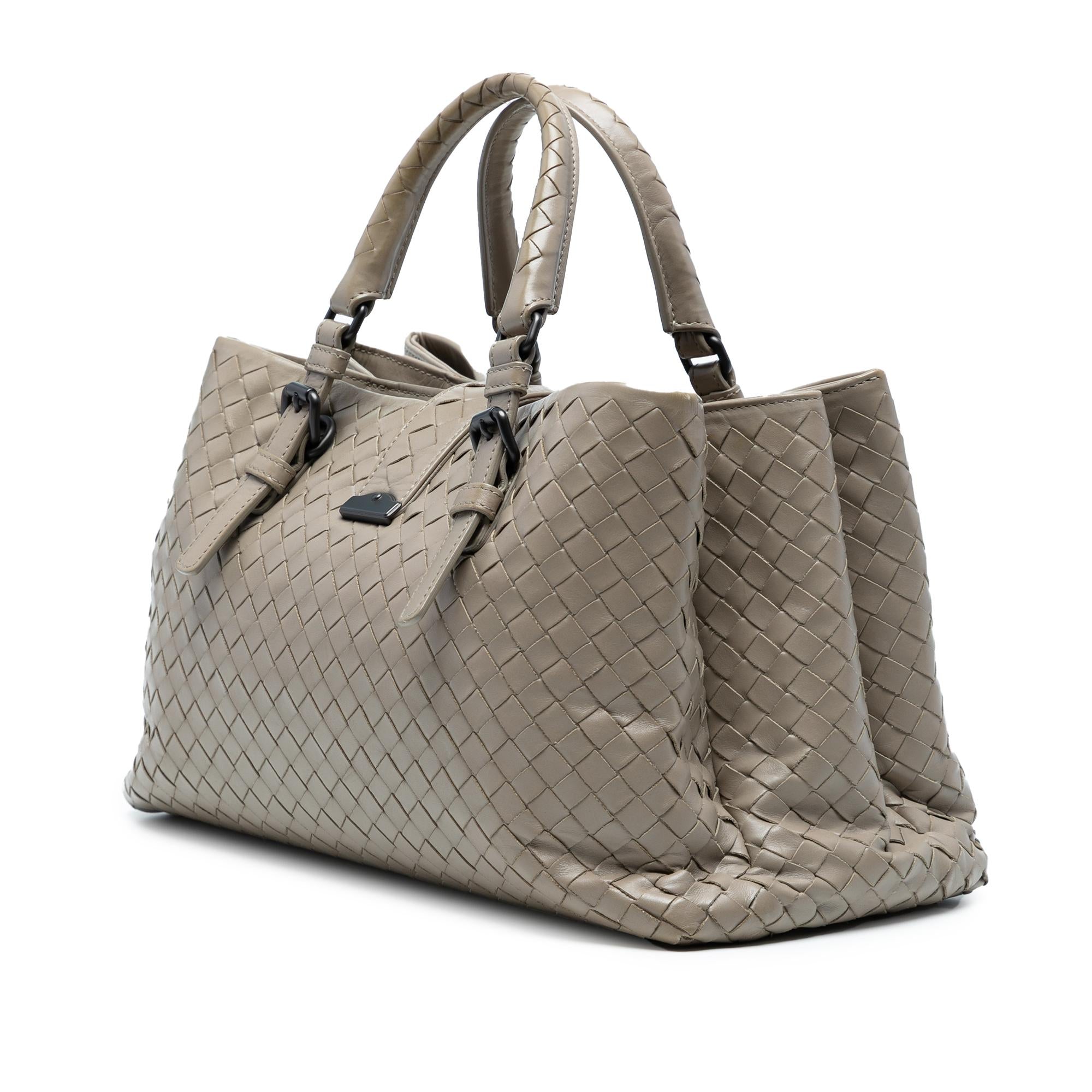 Bottega Veneta Small Nappa Intrecciato Roma Satchel