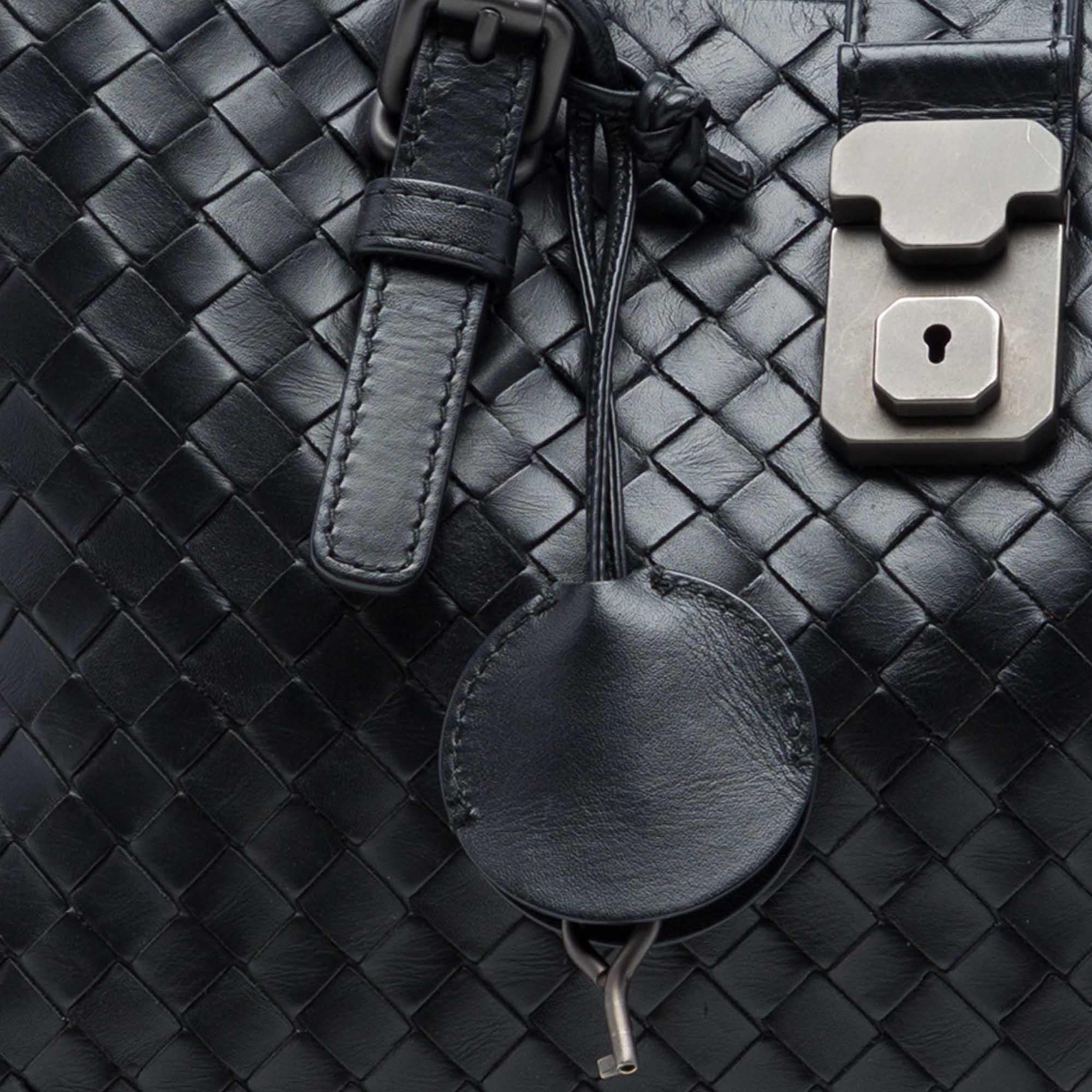 Bottega Veneta Small Nappa Intrecciato Roma Satchel