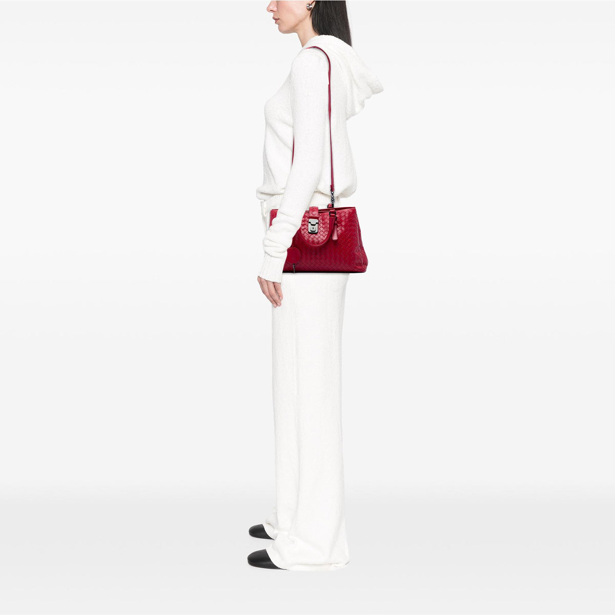 Bottega Veneta Small Nappa Intrecciato Roma Satchel