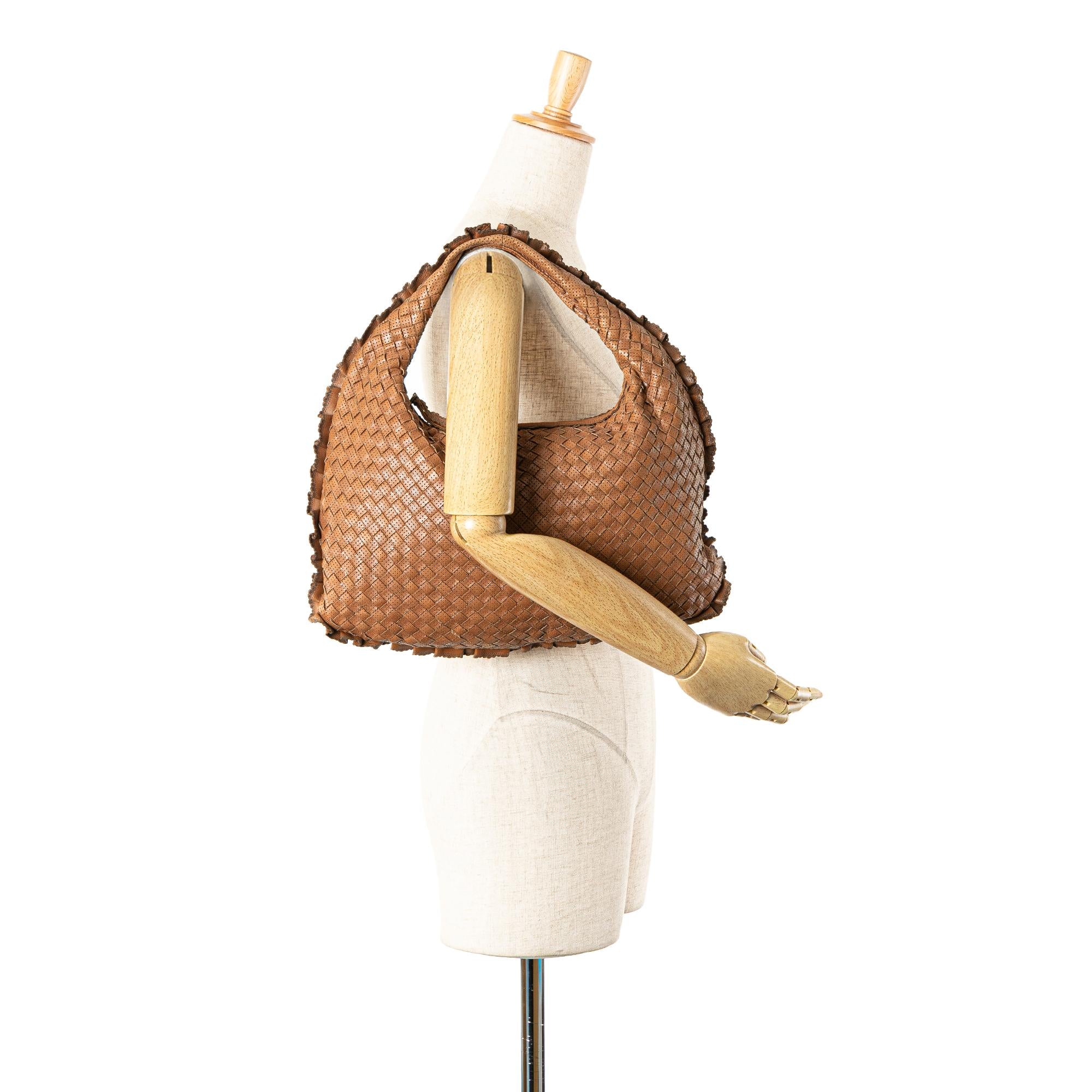 Bottega Veneta Small Perforated Nappa Intrecciato Veneta Hobo