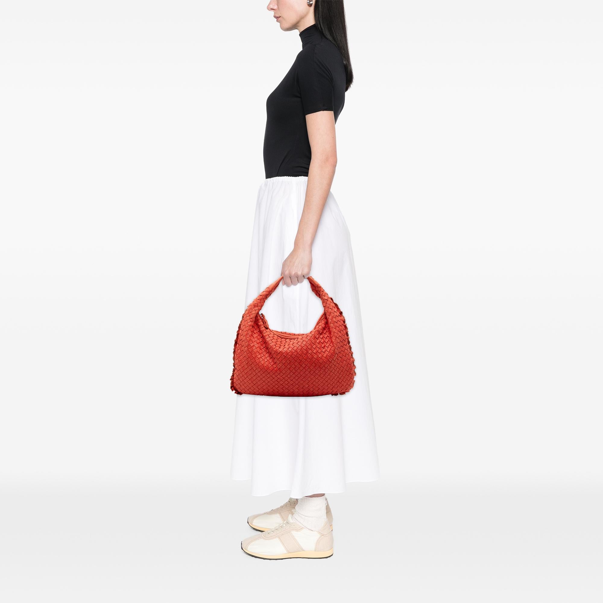 Bottega Veneta Small Perforated Nappa Intrecciato Veneta Hobo