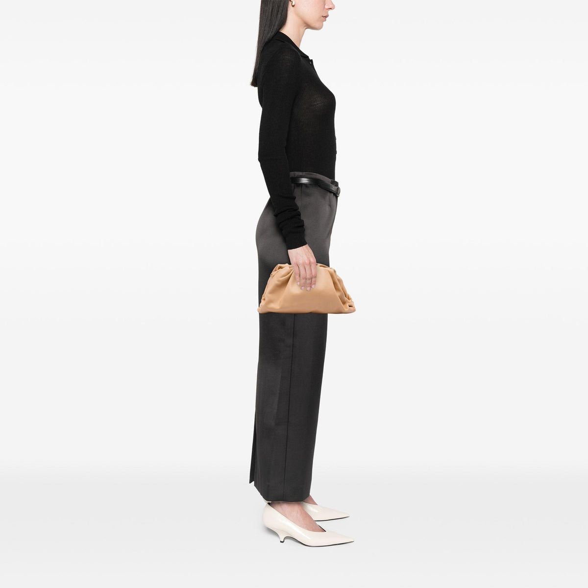 Bottega Veneta Teen Lambskin The Pouch