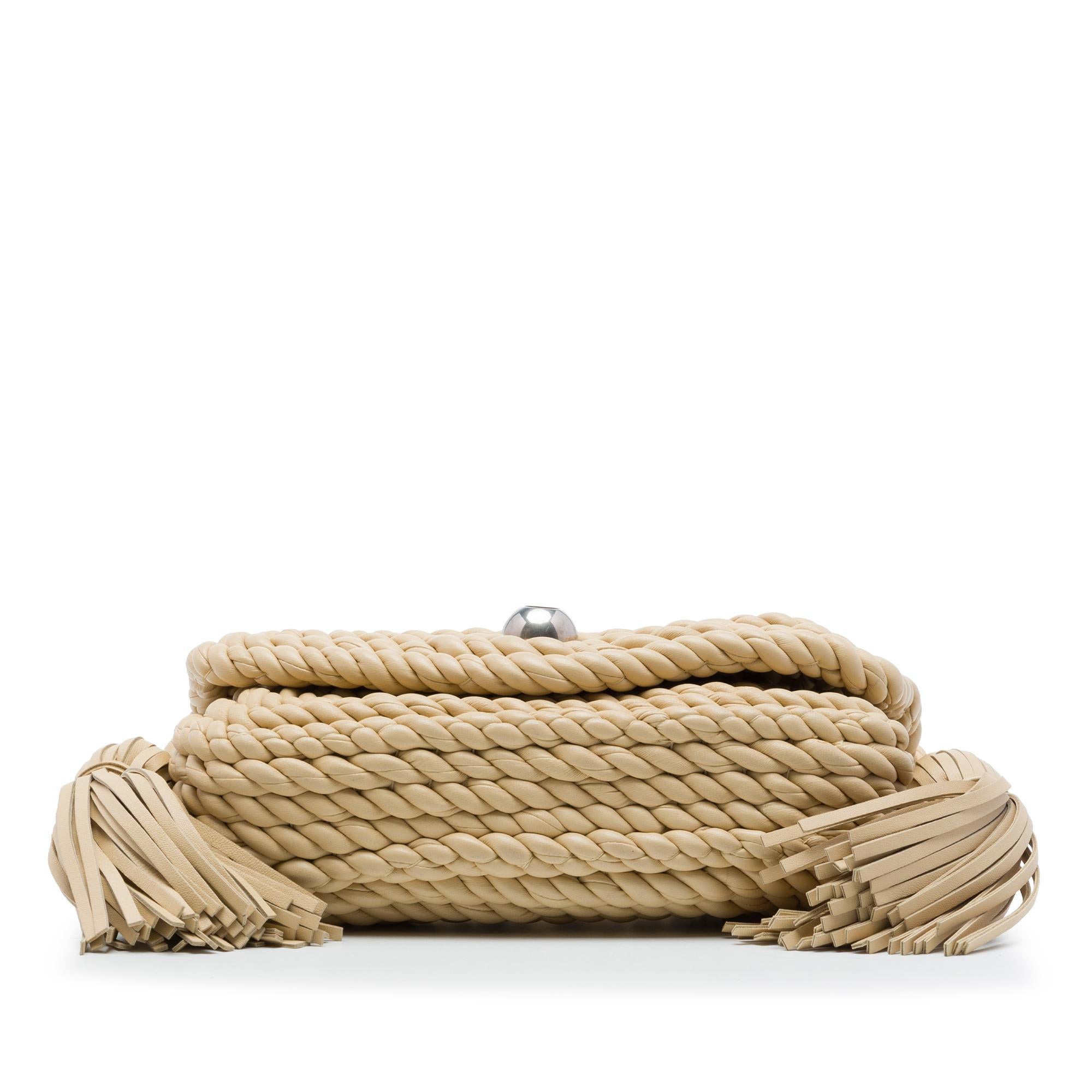 Bottega Veneta Twisted Lambskin Torchon Tasseled Crossbody