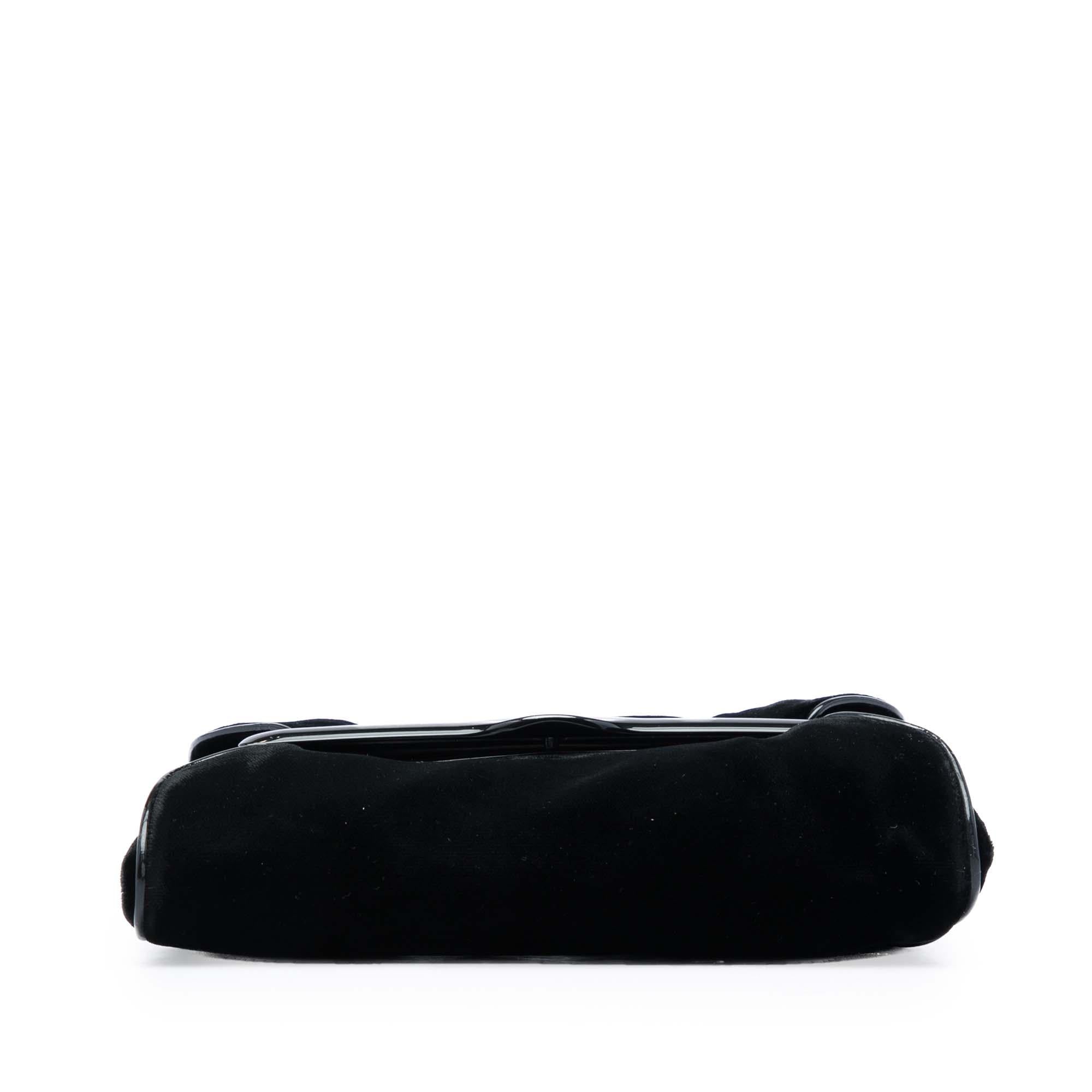 Bottega Veneta Velvet and Patent Clutch