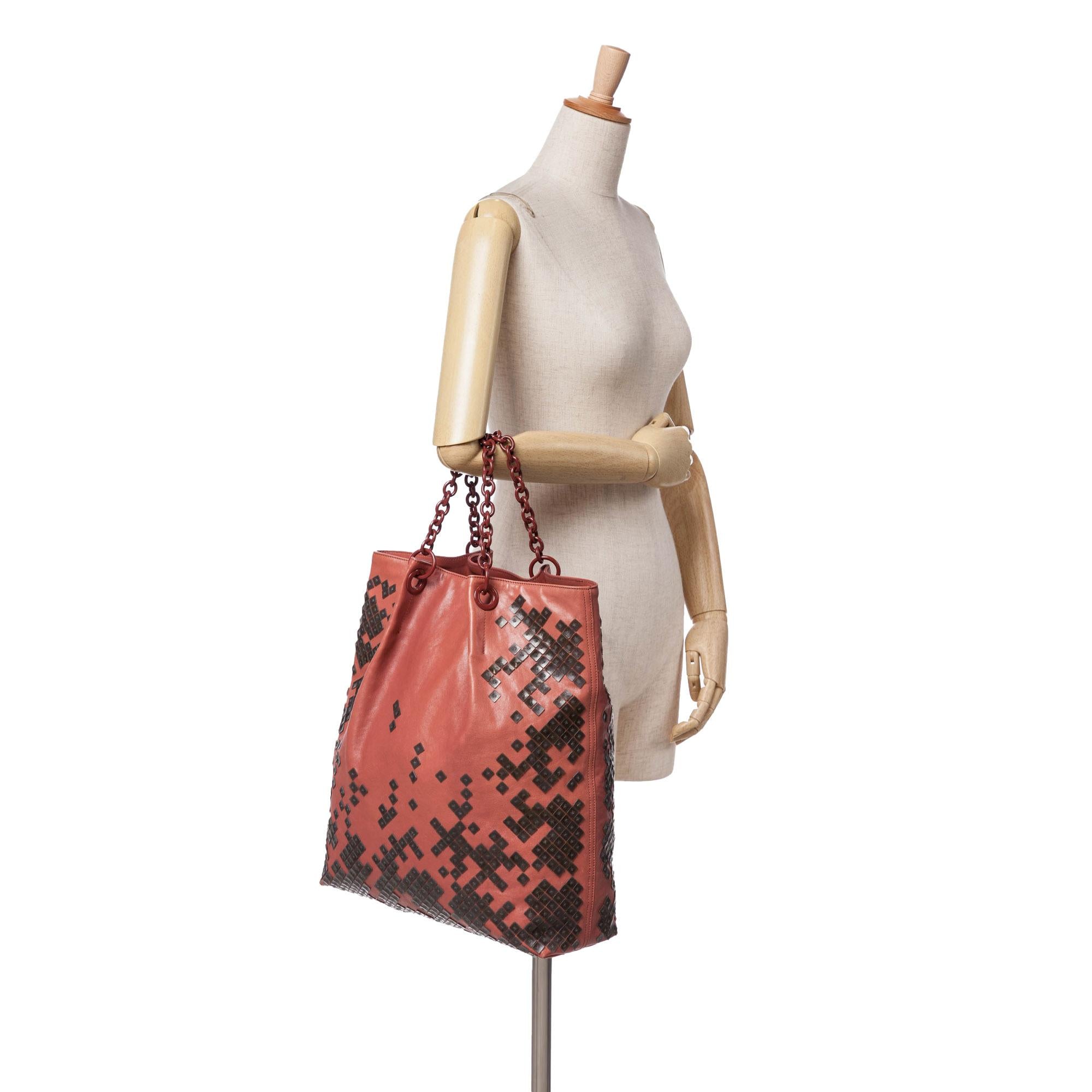Bottega Veneta Vitello Mosaico Laque Tote