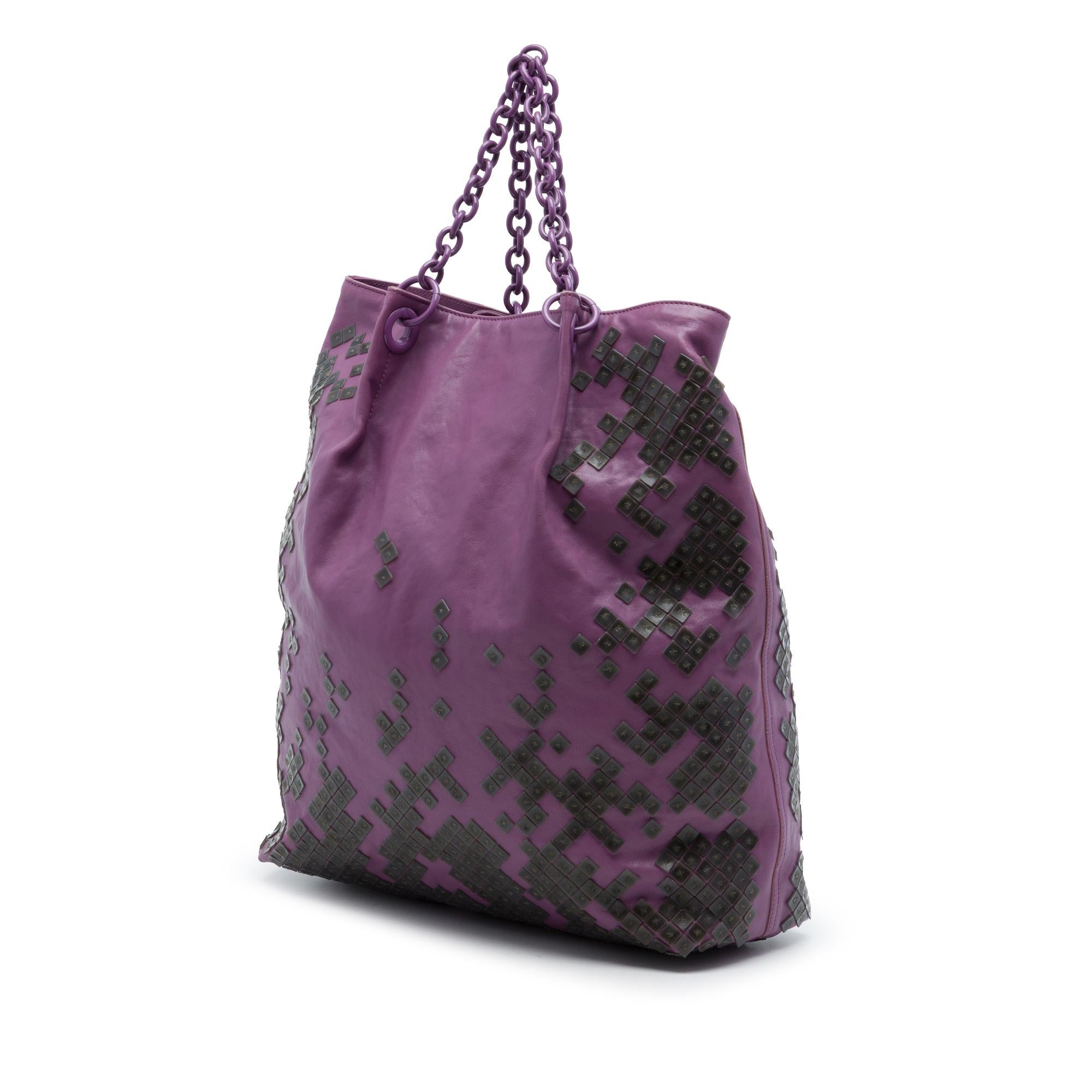 Bottega Veneta Vitello Mosaico Laque Tote