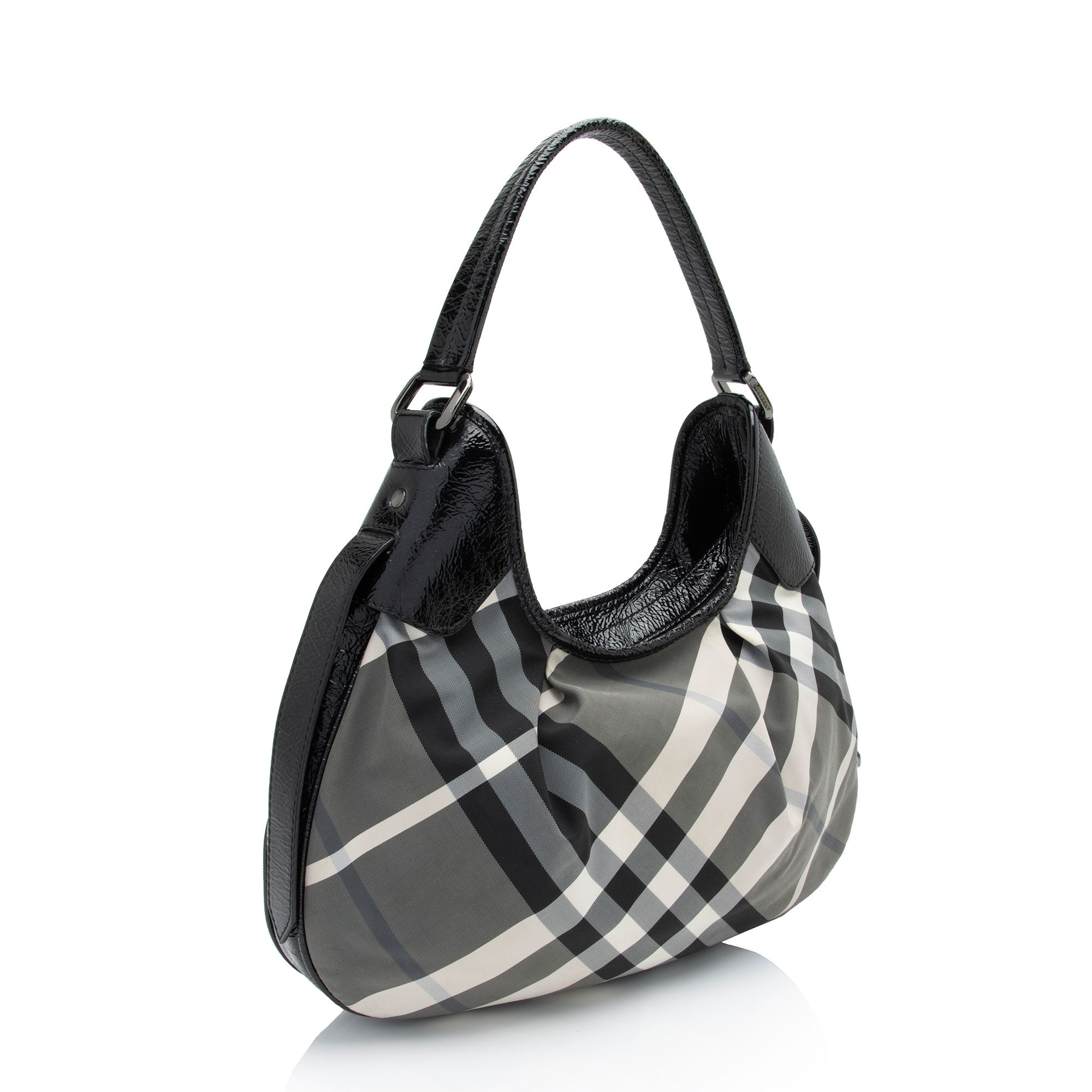 Burberry Beat Check Brooklyn Hobo (SHF-3eG8ej)