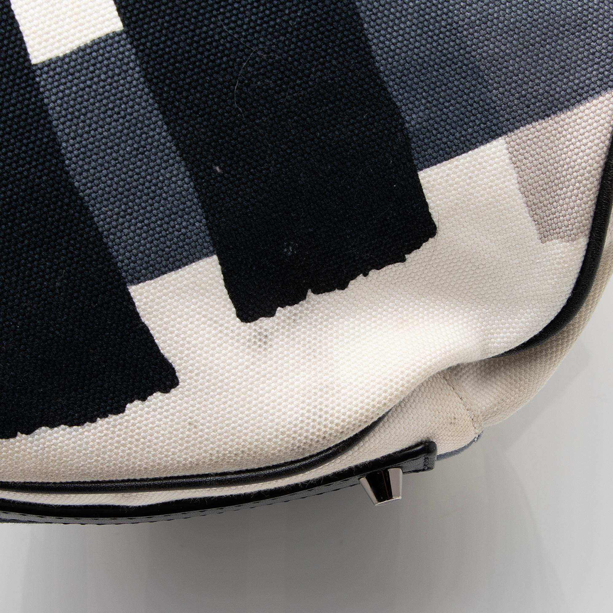 Burberry Brushstroke Mega Check Canvas Large Shopper Tote (SHF-23207)