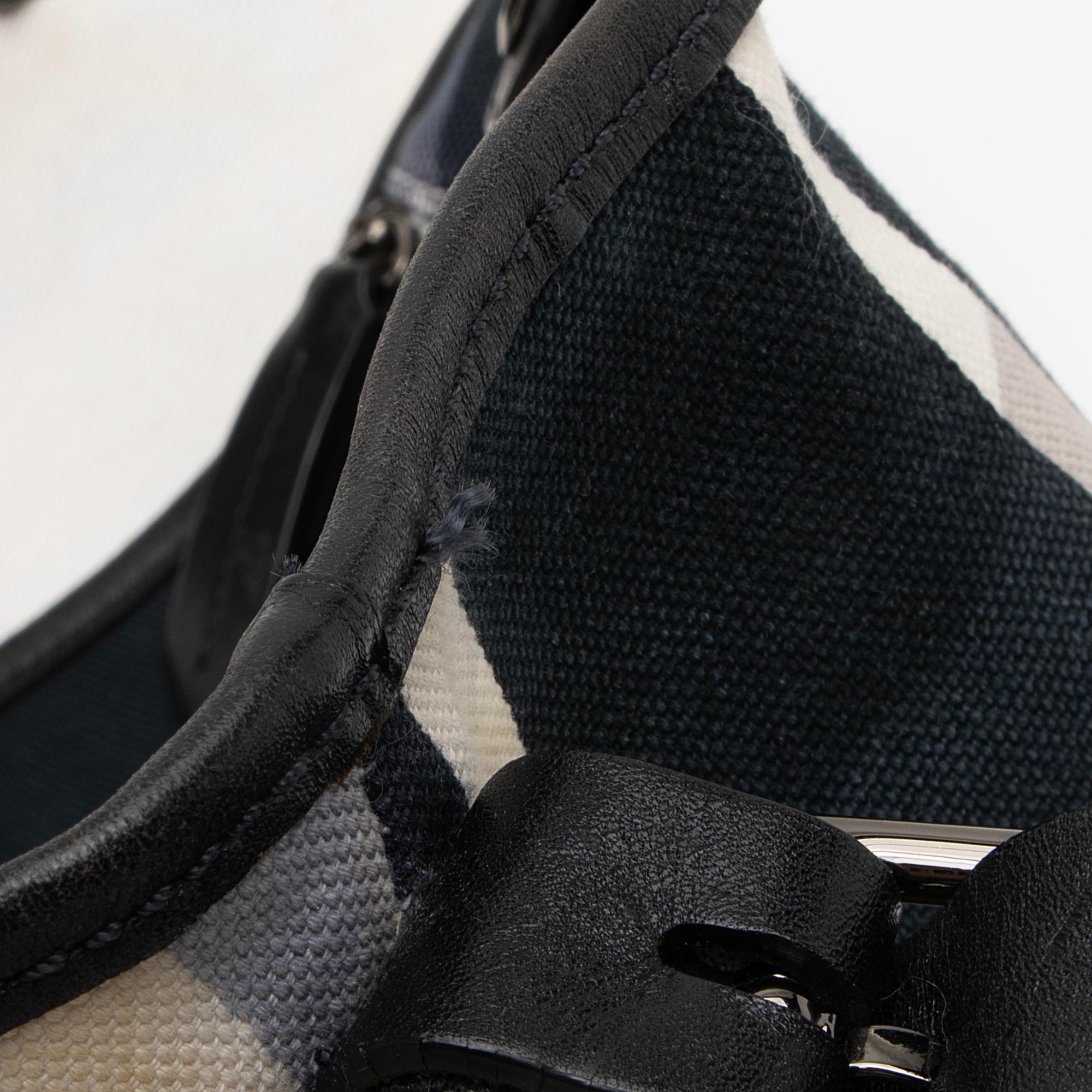 Burberry Brushstroke Mega Check Canvas Large Shopper Tote (SHF-23207)