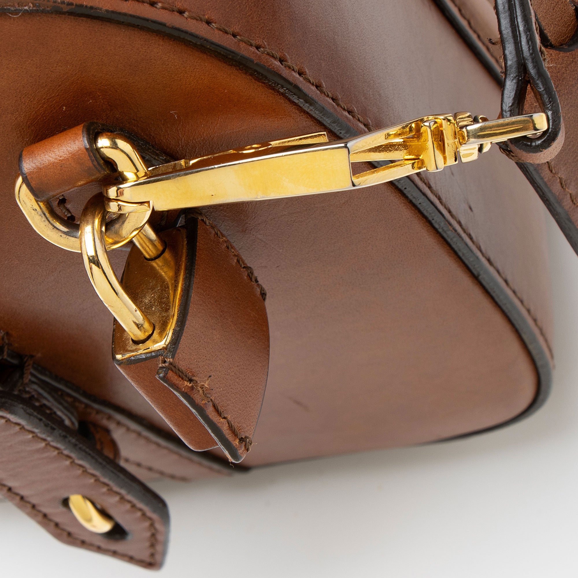 Burberry Calfskin Alchester Small Bowling Bag