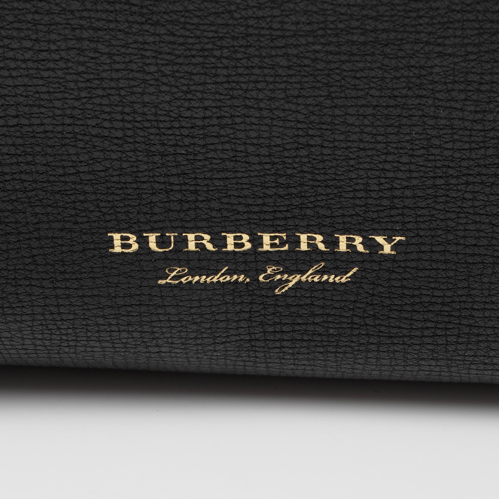 Burberry Calfskin House Check Camberley Medium Satchel (SHF-gaZERz)