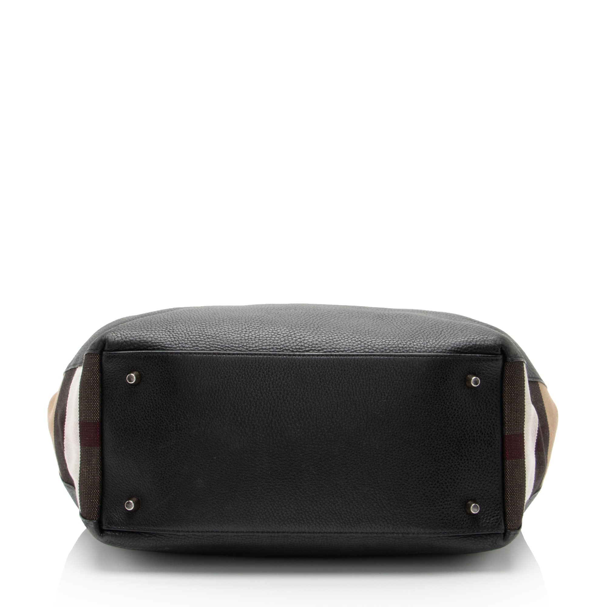 Burberry Calfskin House Check Maidstone Medium Shoulder Bag