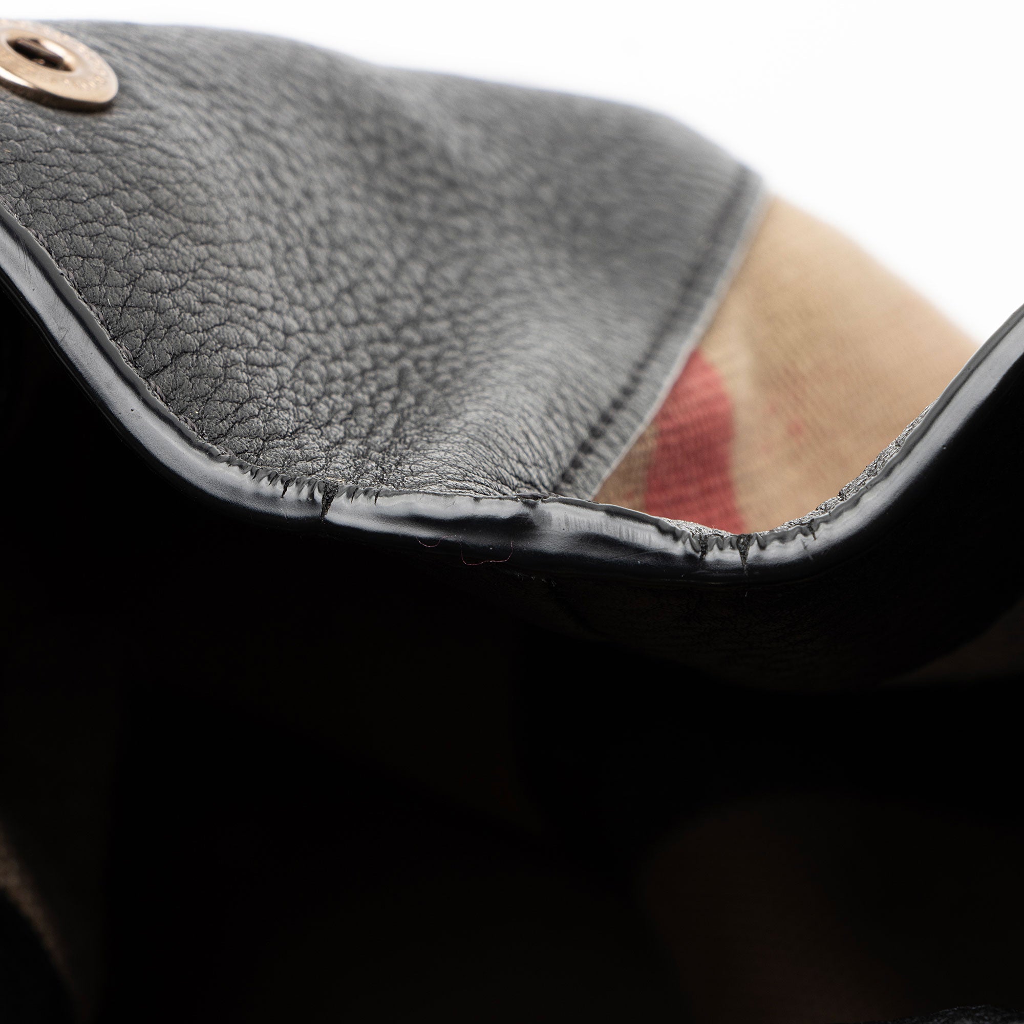 Burberry Calfskin House Check Maidstone Medium Shoulder Bag