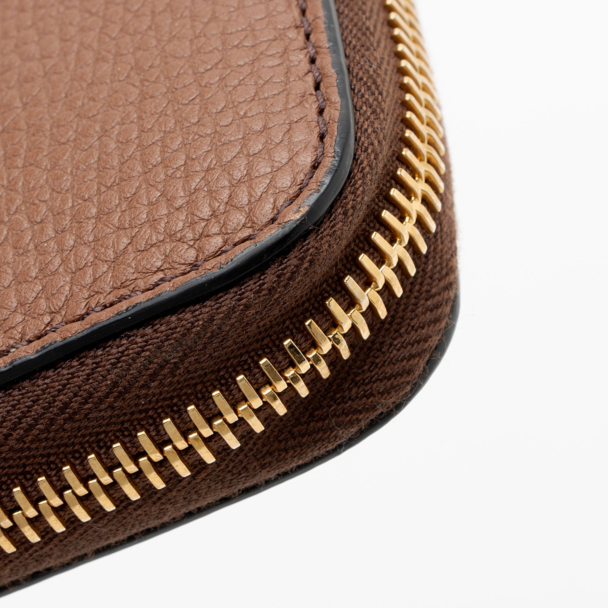 Burberry Calfskin House Check Renfrew Zip Around Wallet