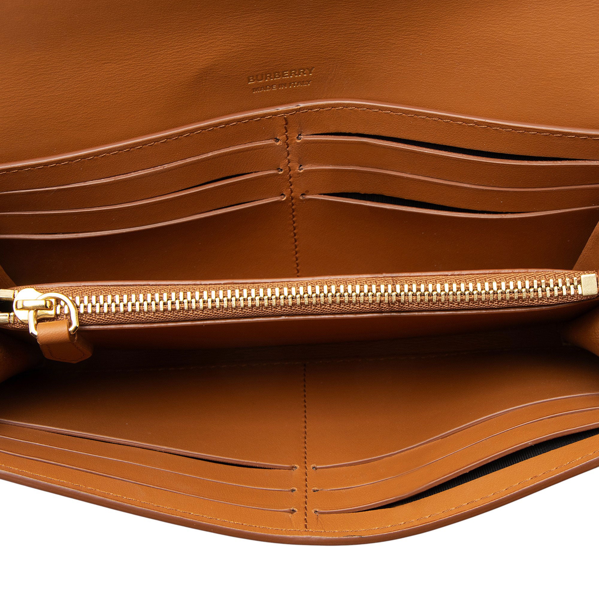 Burberry Calfskin TB Continental Wallet