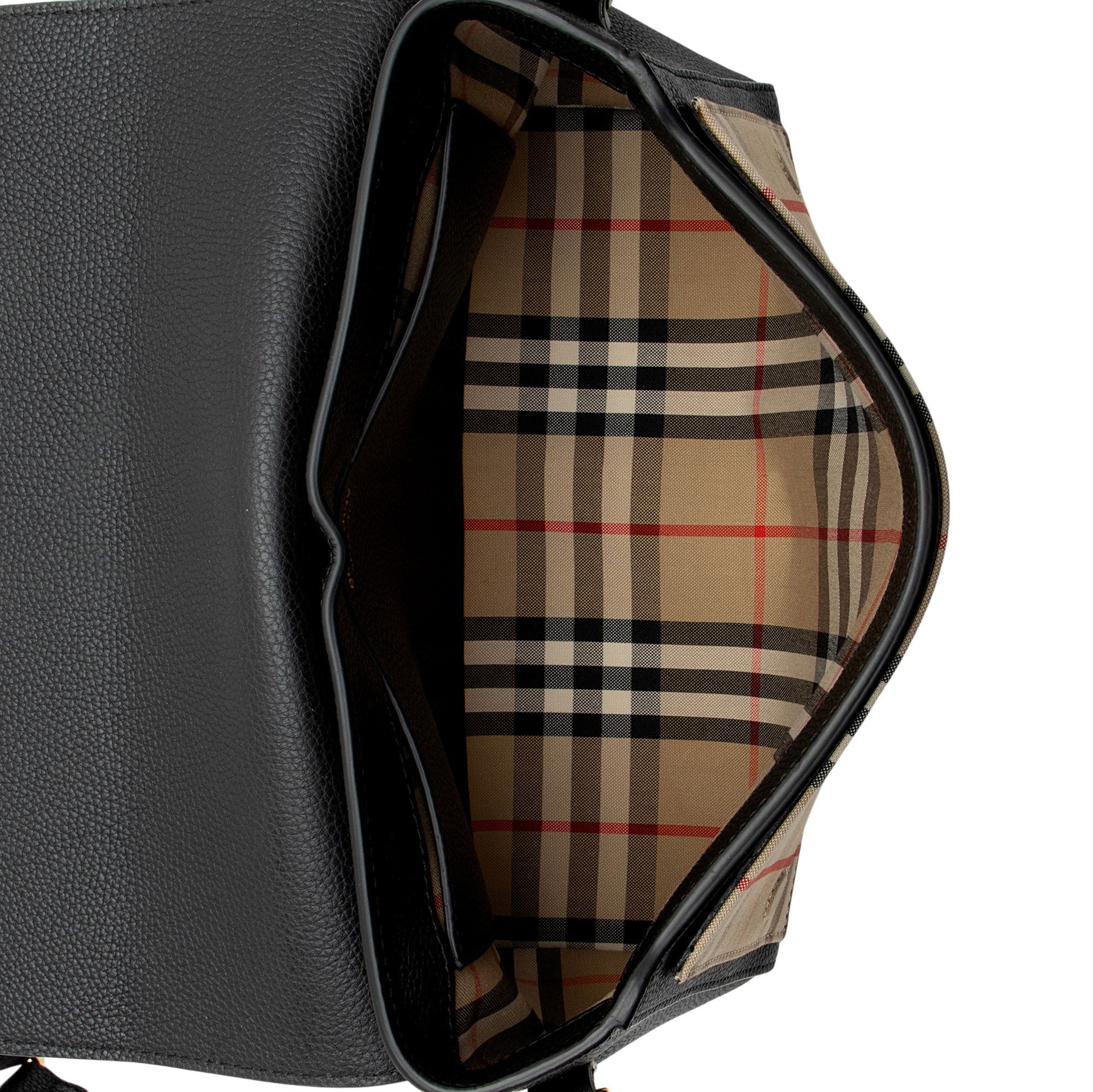 Burberry Calfskin Vintage Check Note Bag