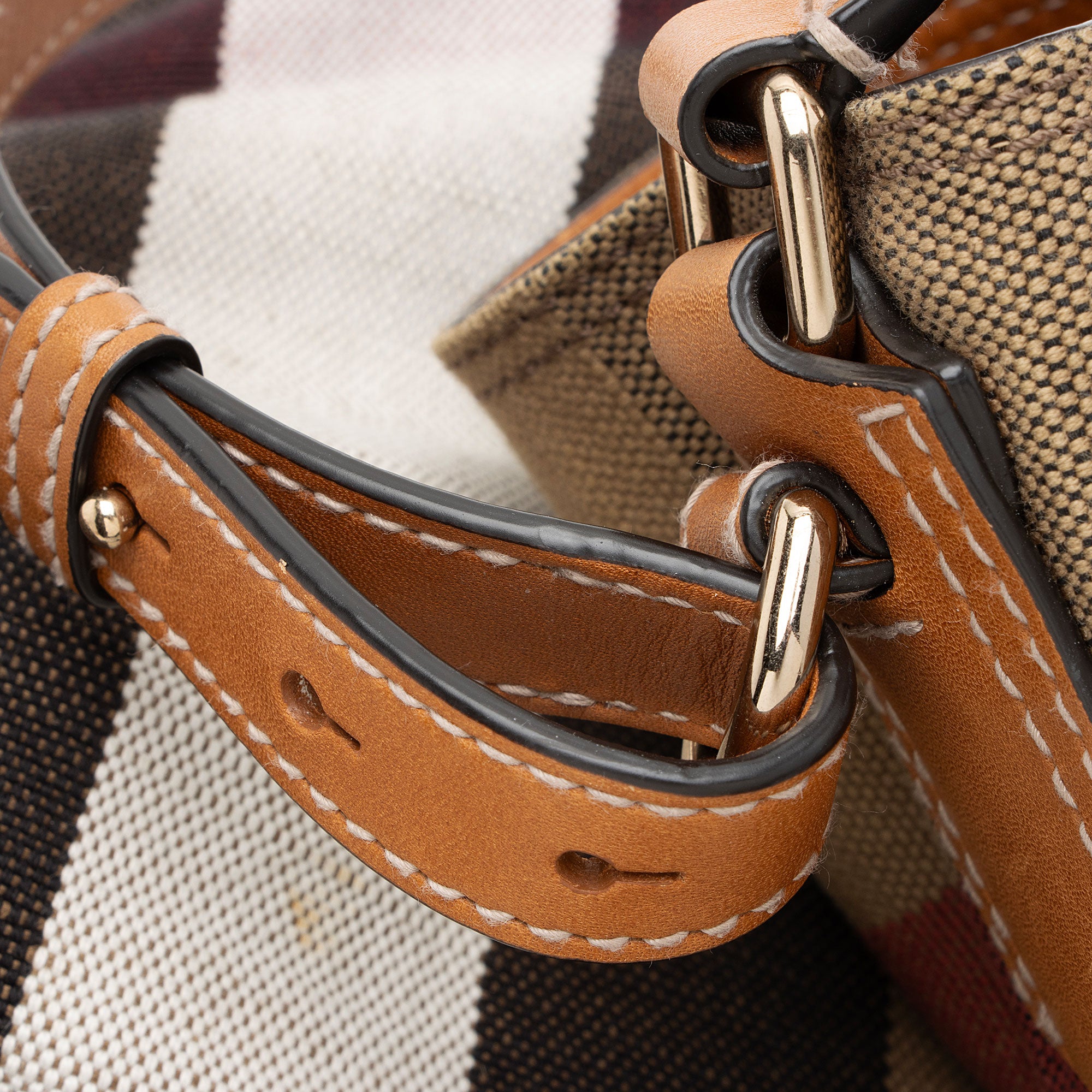 Burberry Canvas Check Susanna Bucket Bag