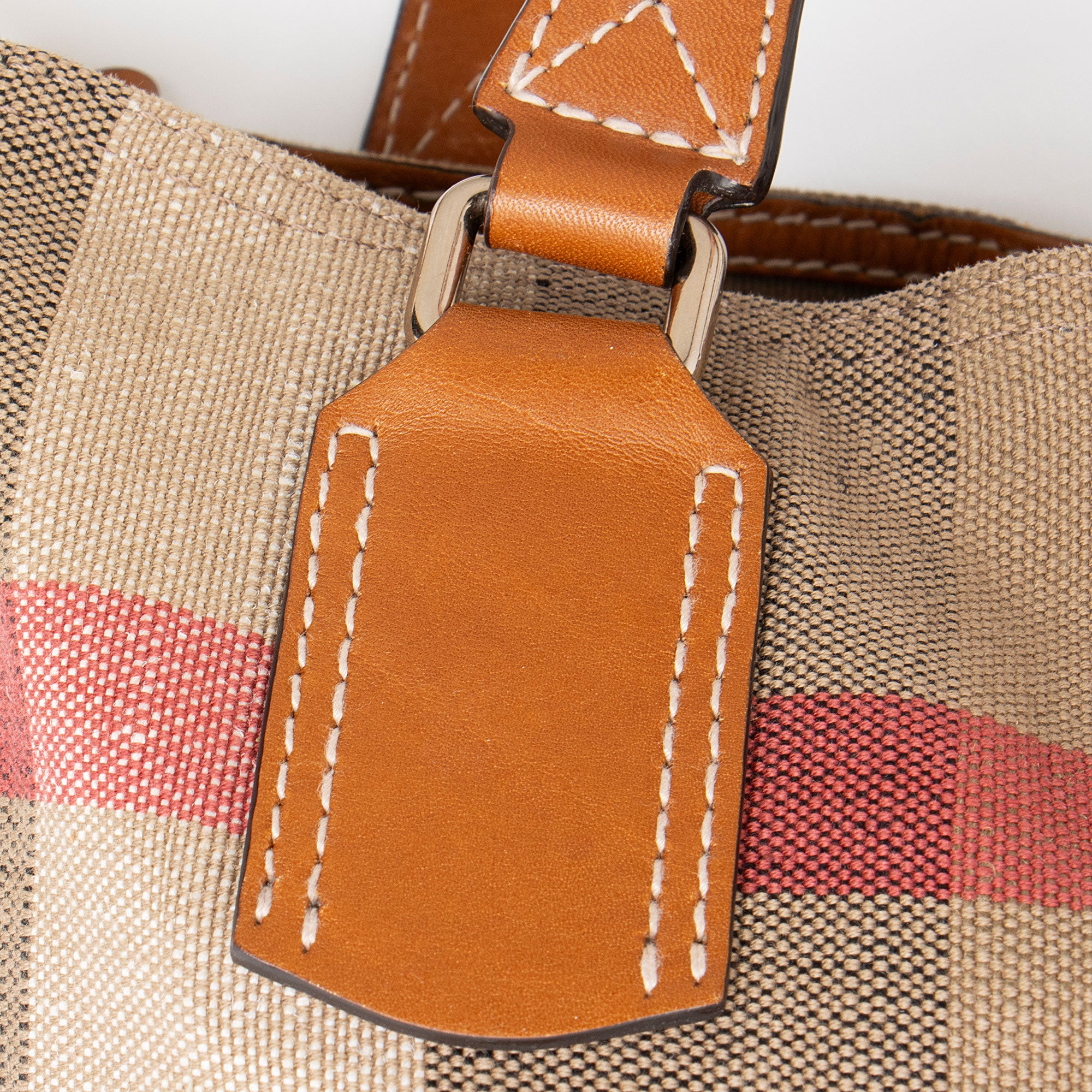 Burberry Canvas Check Tottenham Medium Tote