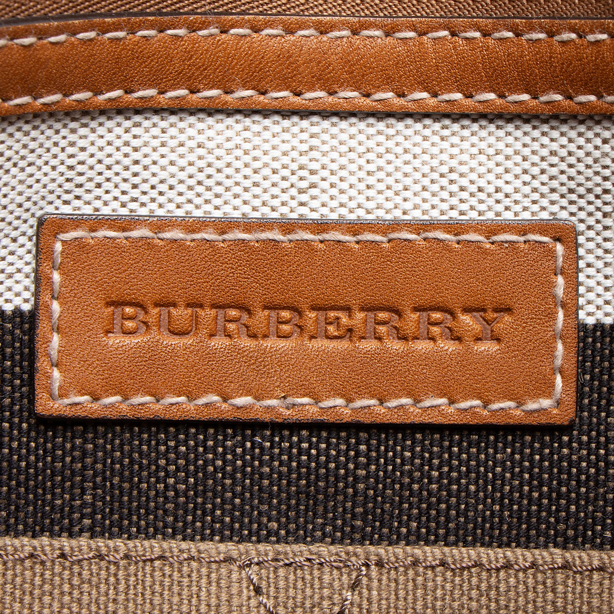 Burberry Canvas Check Tottenham Medium Tote