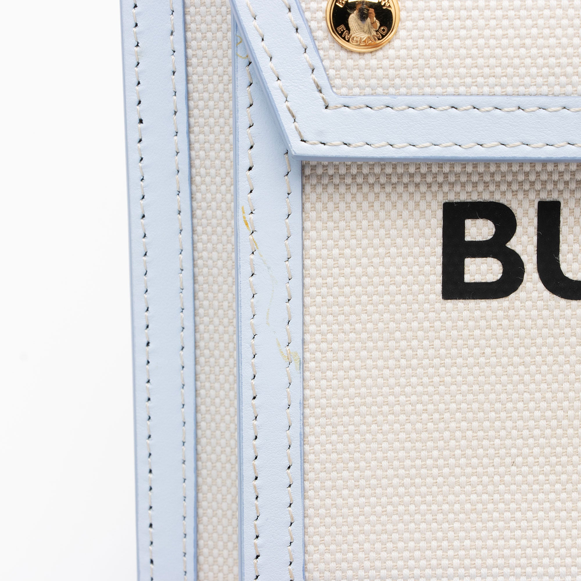 Burberry Canvas Horseferry Mini Pocket Tote (SHF-ebzeOk)