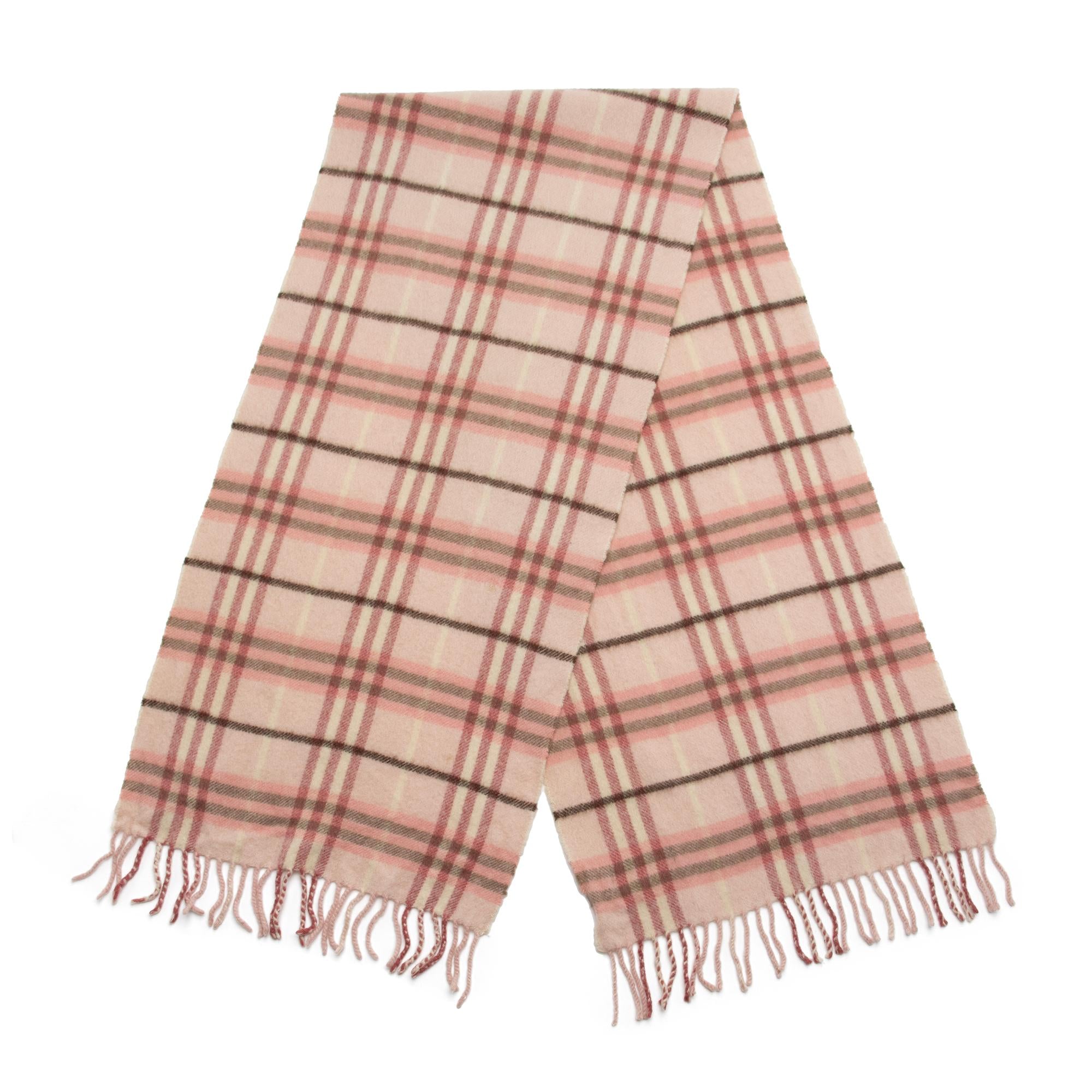 Burberry Cashmere Candy Check Scarf (SHF-23924)