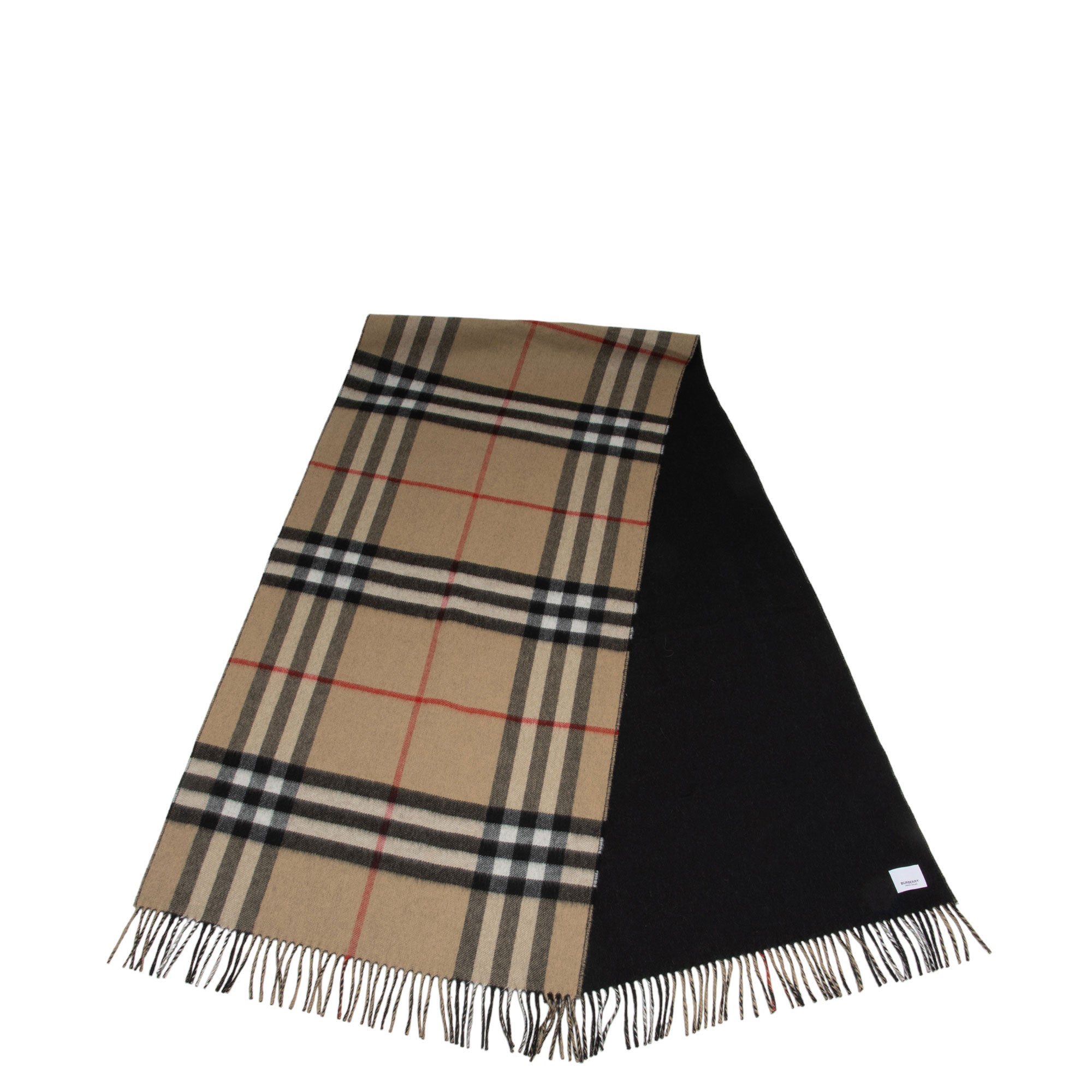 Burberry Cashmere Giant Check Reversible Scarf (SHF-lKsvIa)
