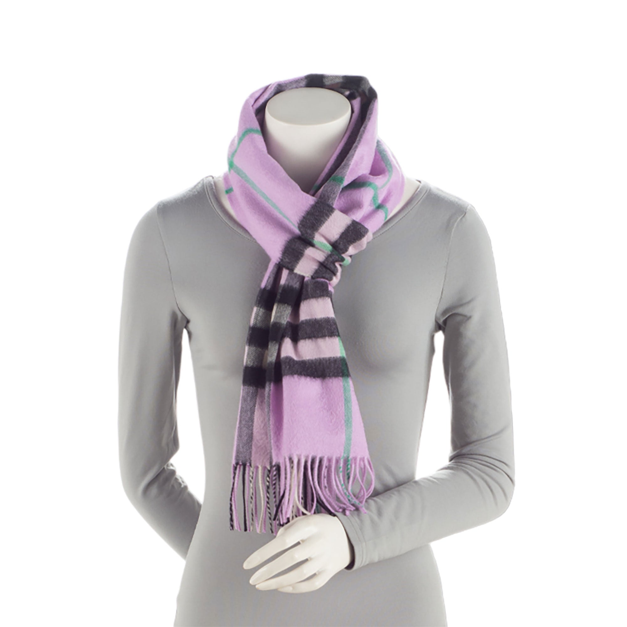 Burberry Cashmere Giant Check Scarf (SHF-cYJufq)