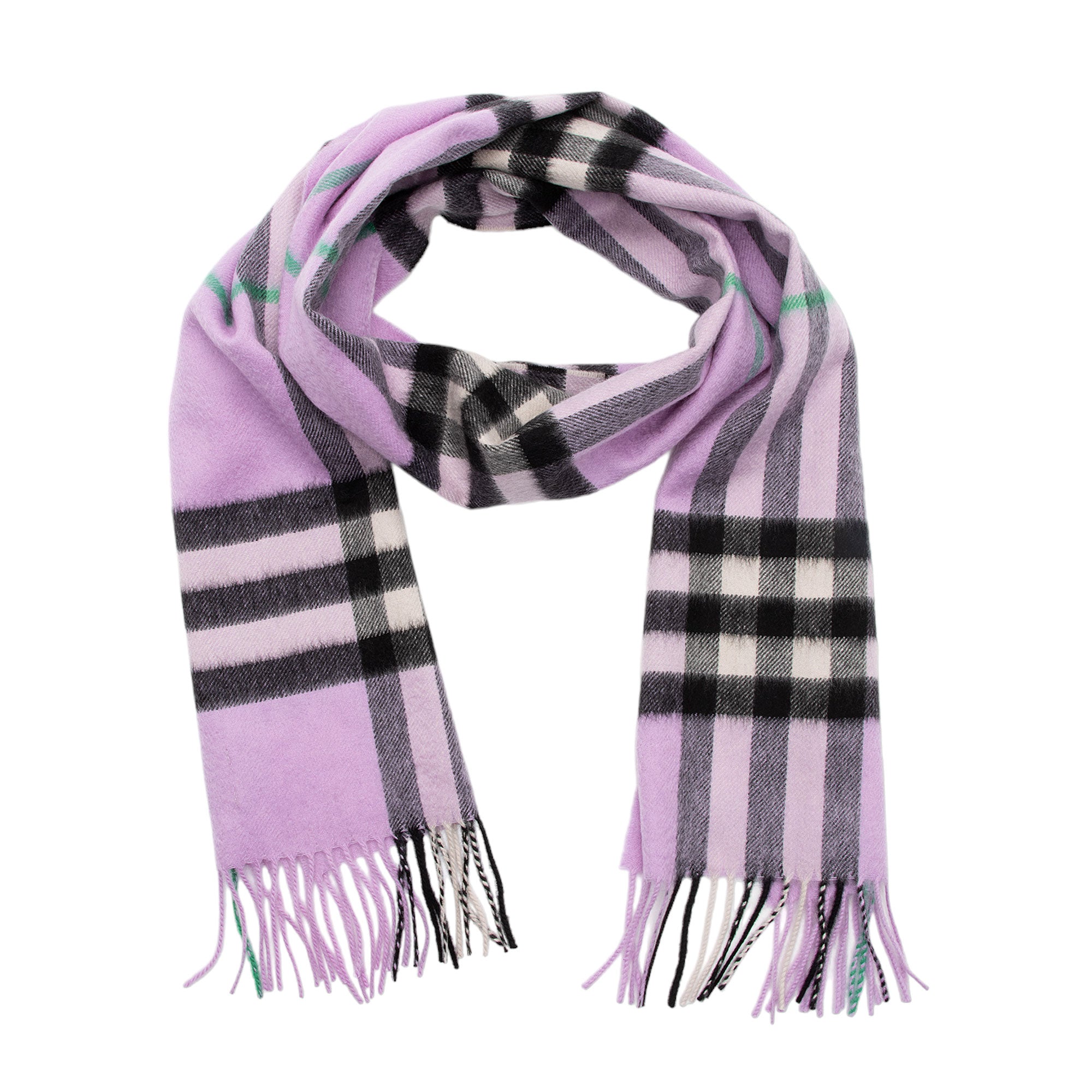 Burberry Cashmere Giant Check Scarf (SHF-cYJufq)