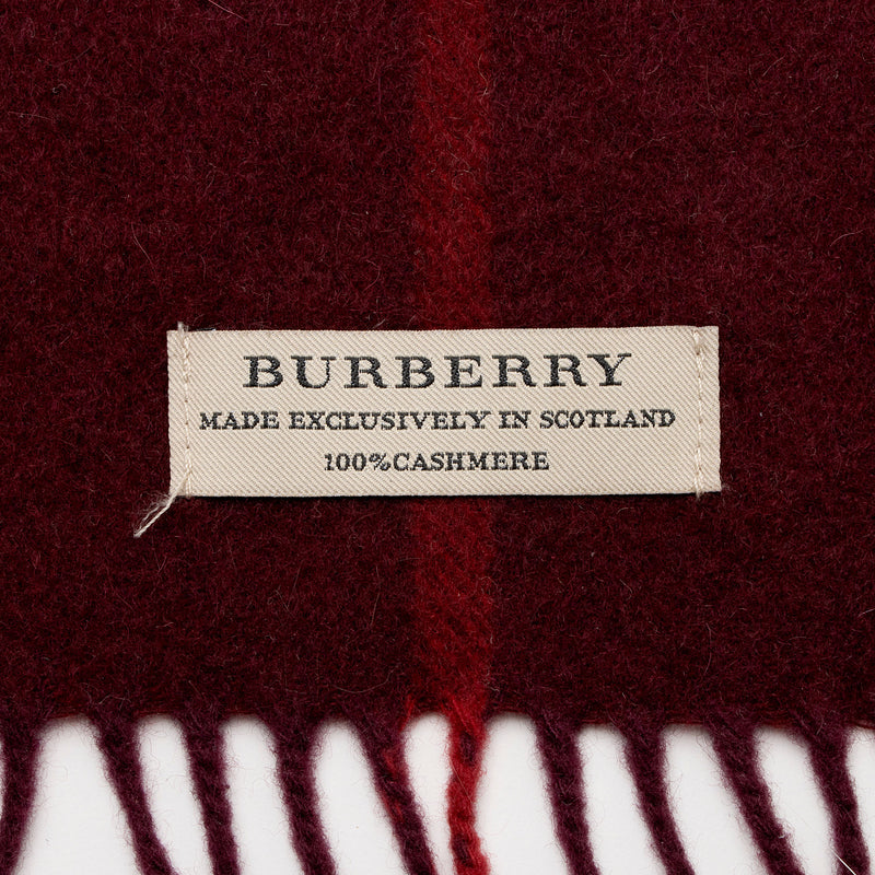 Burberry Cashmere Giant Check Scarf (SHF-vAq4zl)