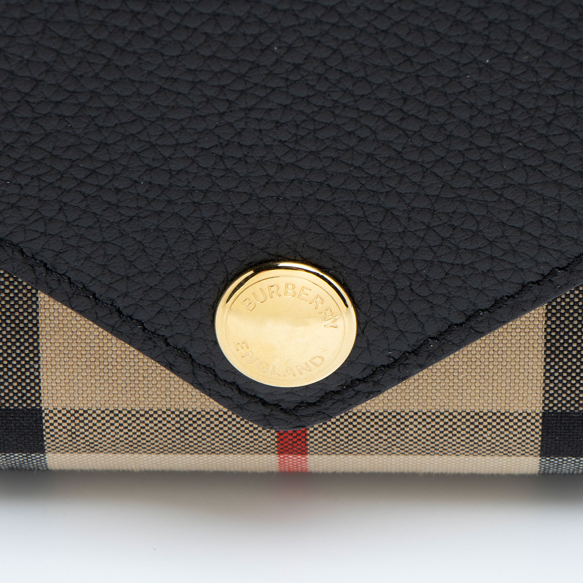 Burberry Check Calfskin Halton Continental Wallet