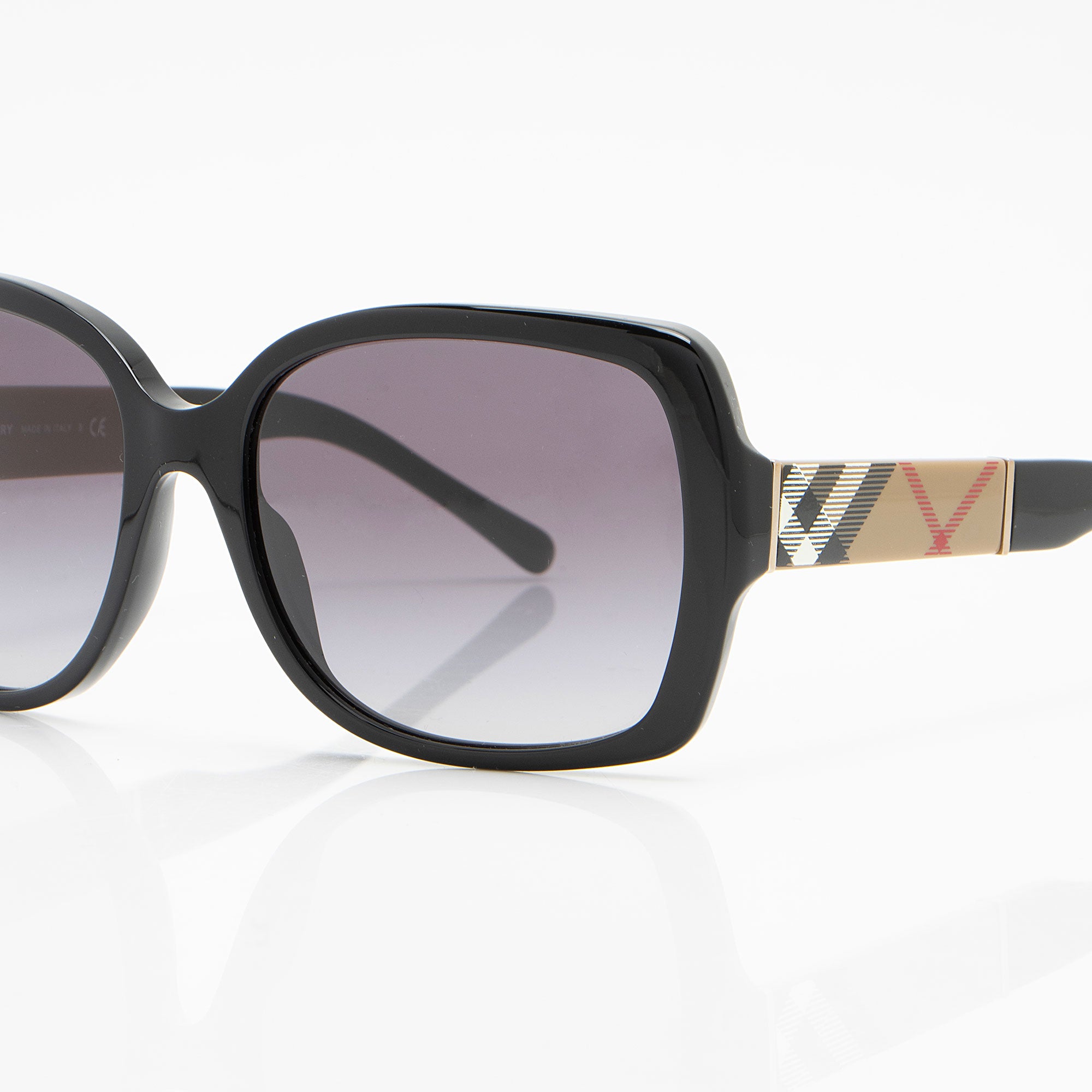 Burberry Check Square Sunglasses