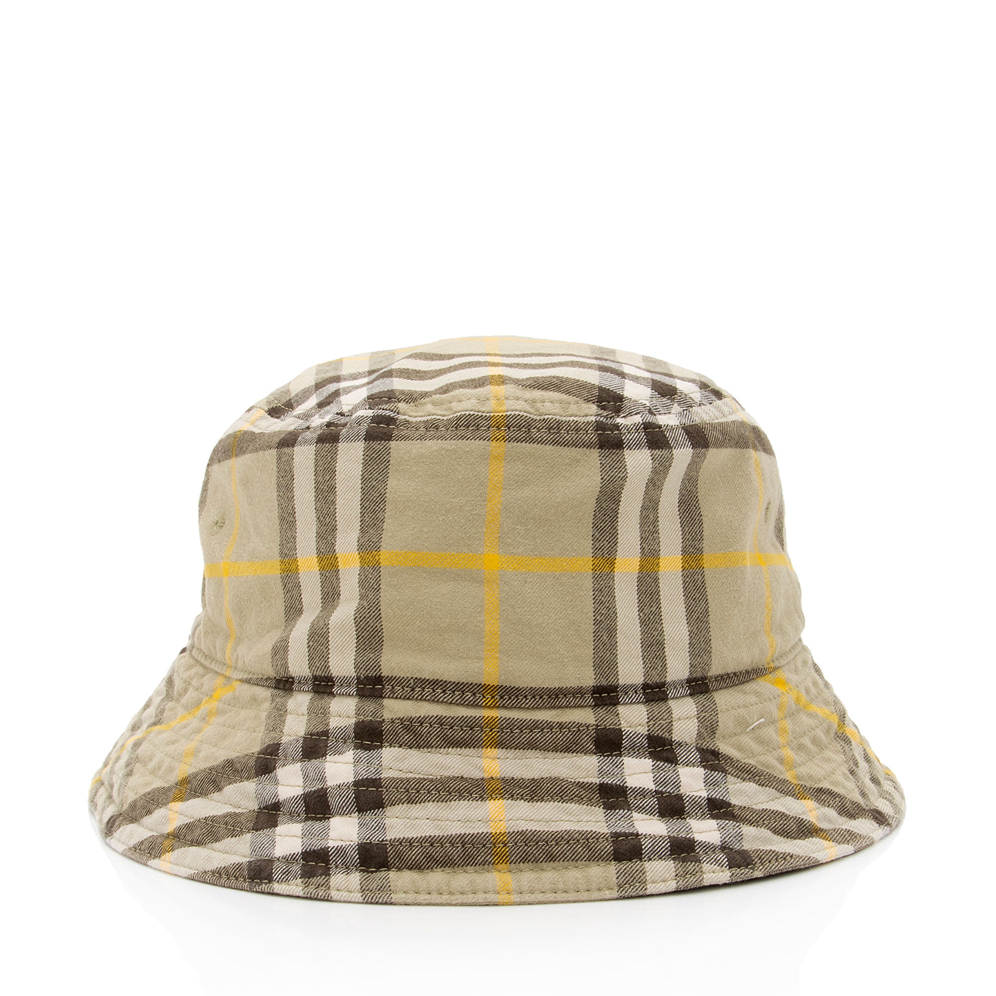 Burberry Cotton Check Bucket Hat - Size M