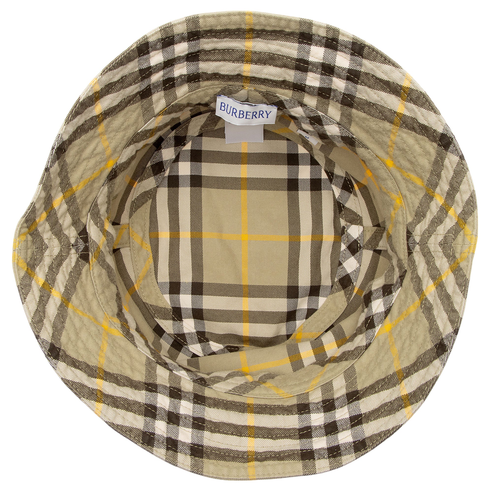 Burberry Cotton Check Bucket Hat - Size M