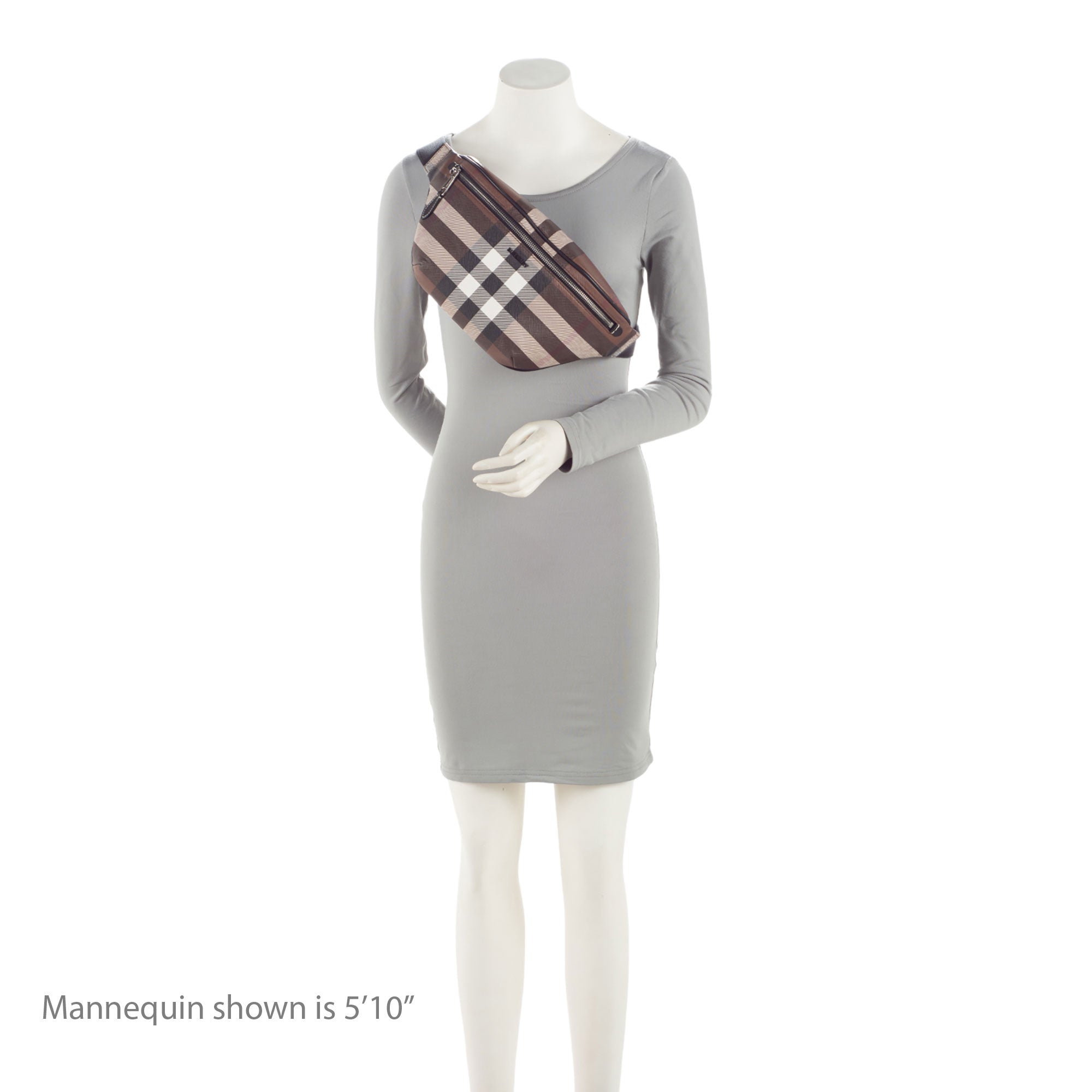 Burberry E-Canvas Check Cason Bum Bag (SHF-kefumV)