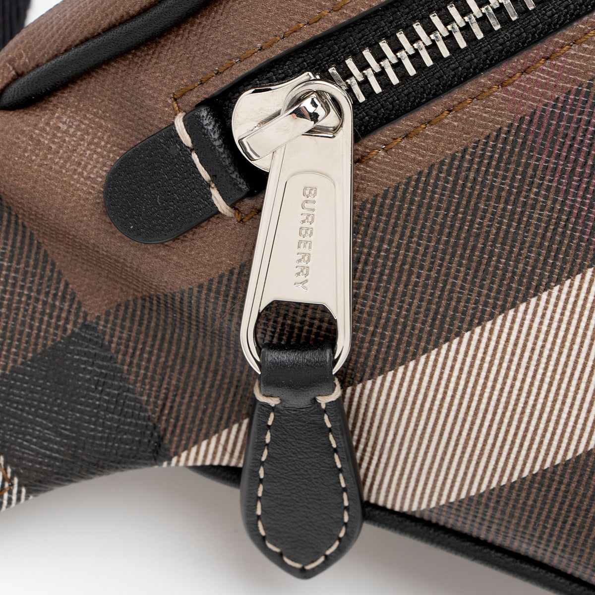 Burberry E-Canvas House Check Cason Bum Bag
