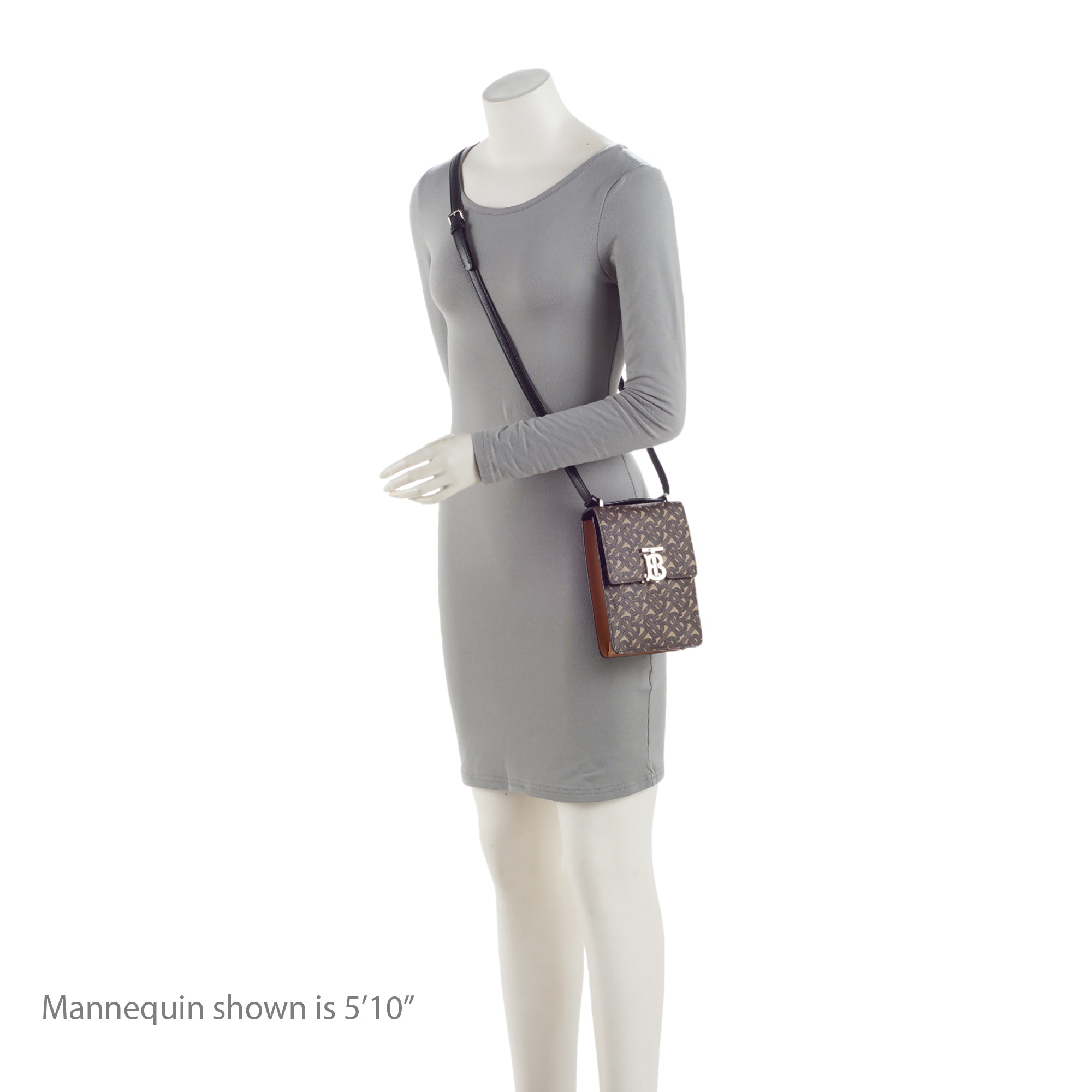 Burberry E-Canvas TB Monogram Robin Mini Messenger