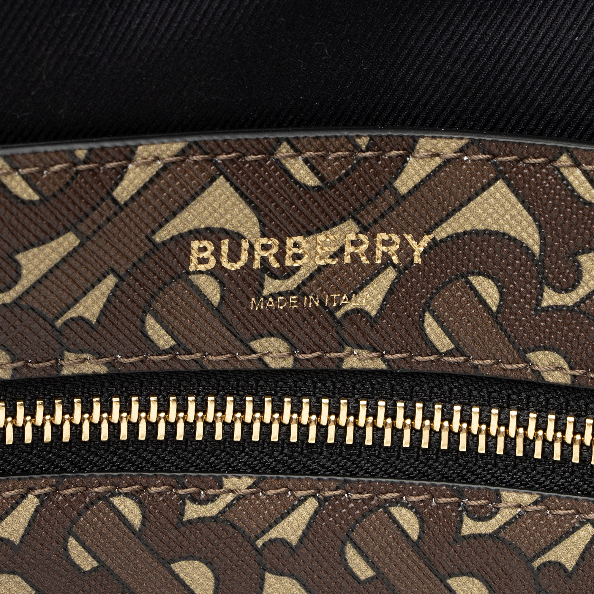 Burberry E-Canvas TB Monogram Stripe Medium Book Tote