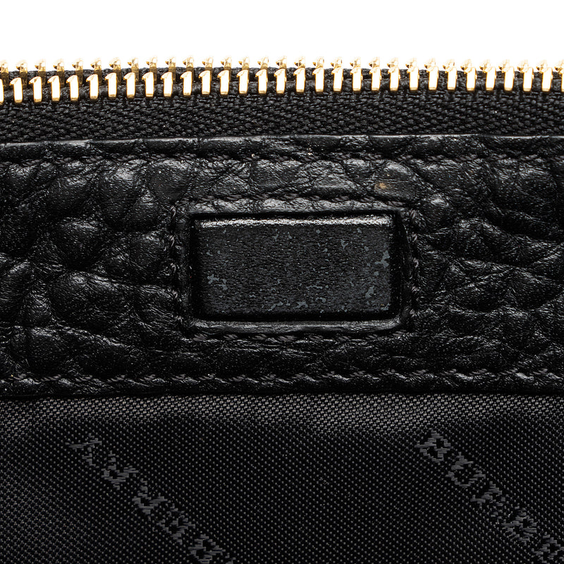 Burberry Embossed Leather Check Peyton Wristlet (SHF-PyULep)