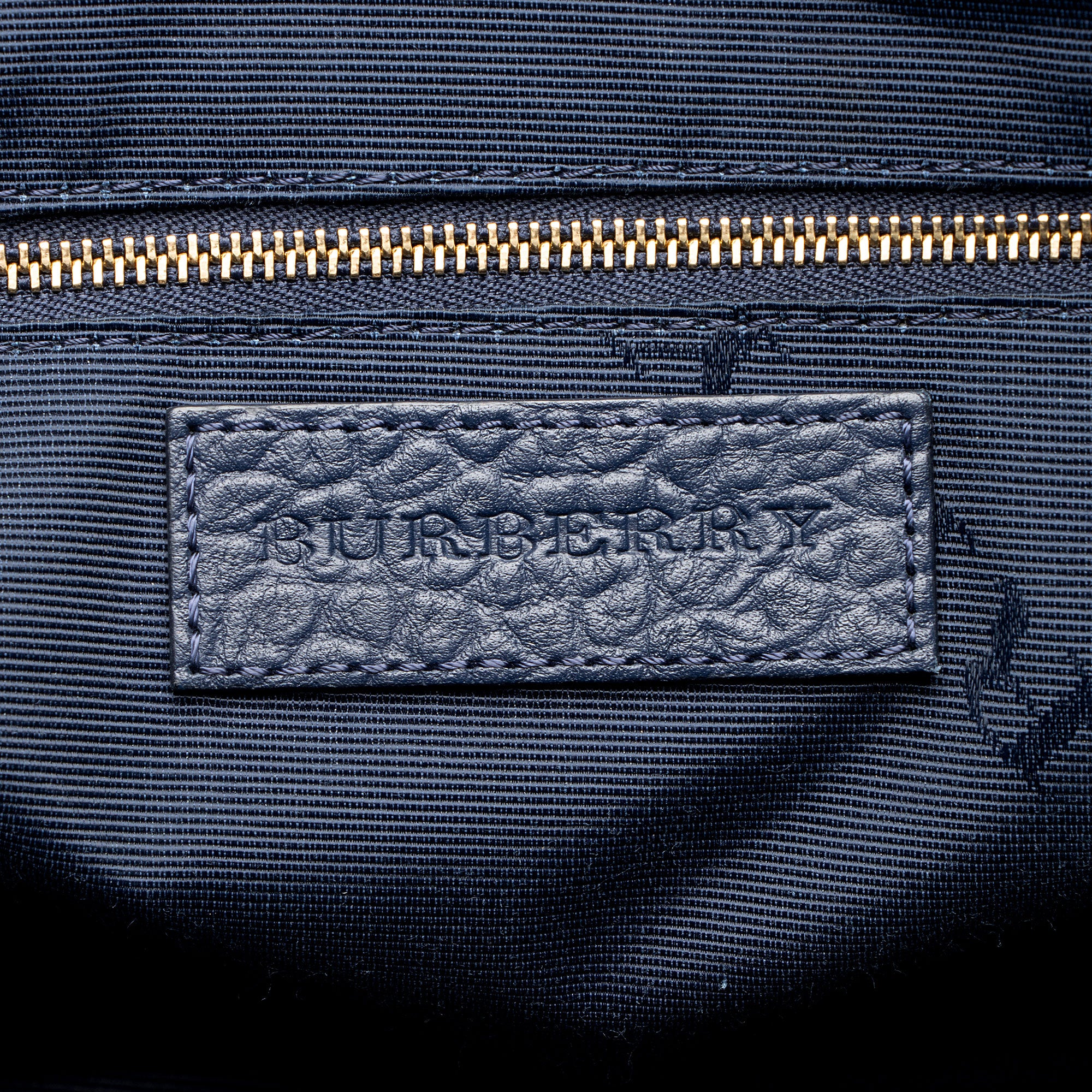 Burberry Embossed Leather Check Dewsbury Tote