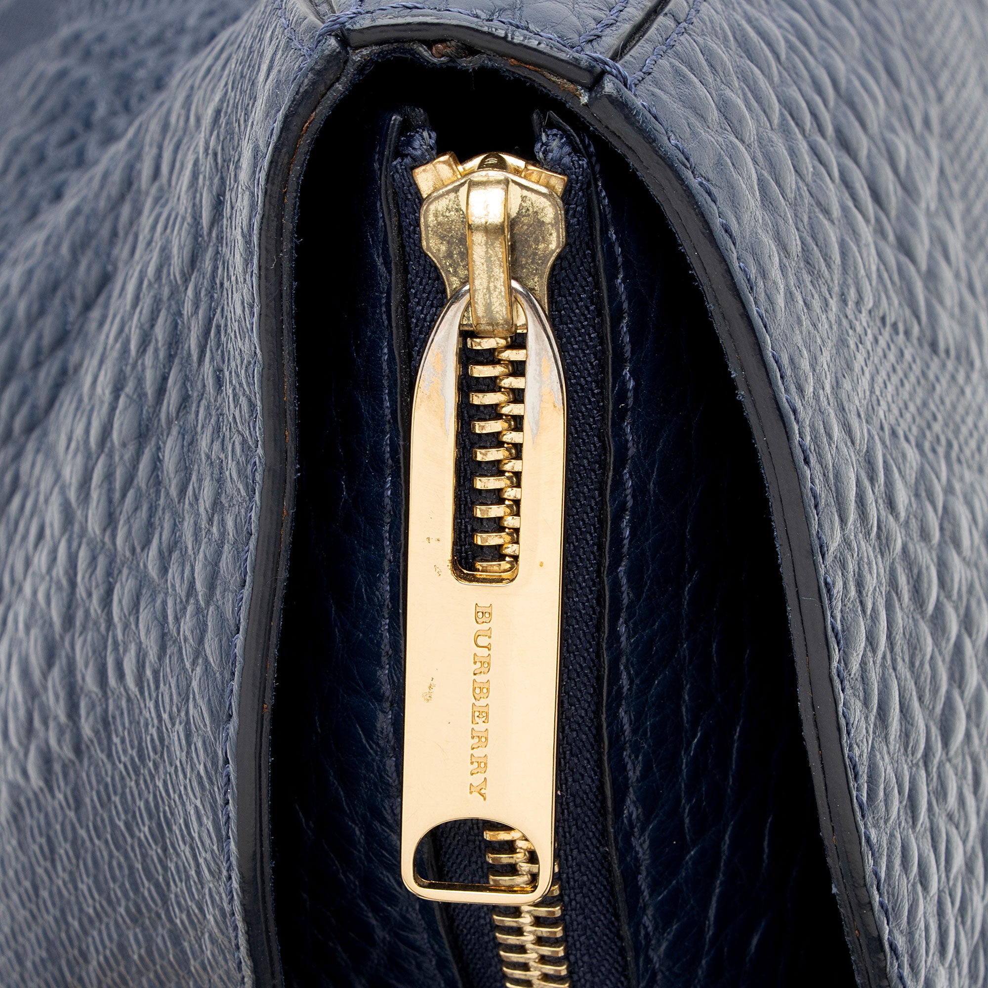Burberry Embossed Leather Check Dewsbury Tote