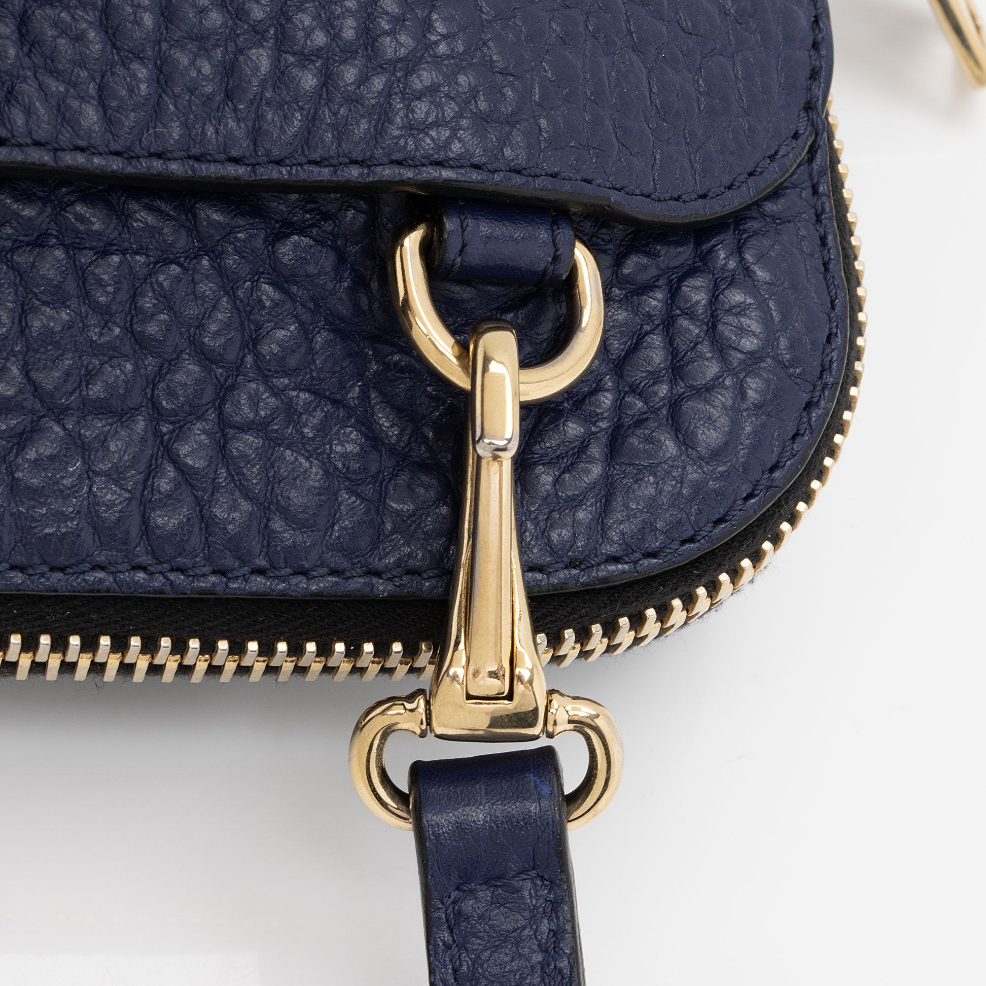 Burberry Embossed Leather Check Harrogate Crossbody (SHF-xJEGv6)