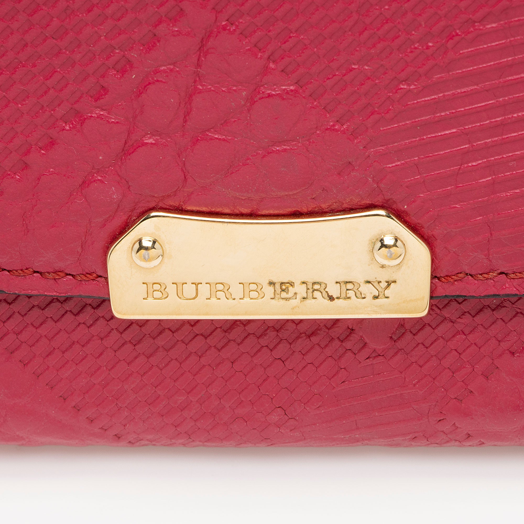 Burberry Embossed Leather Porter Wallet (SHF-HT8YDE)