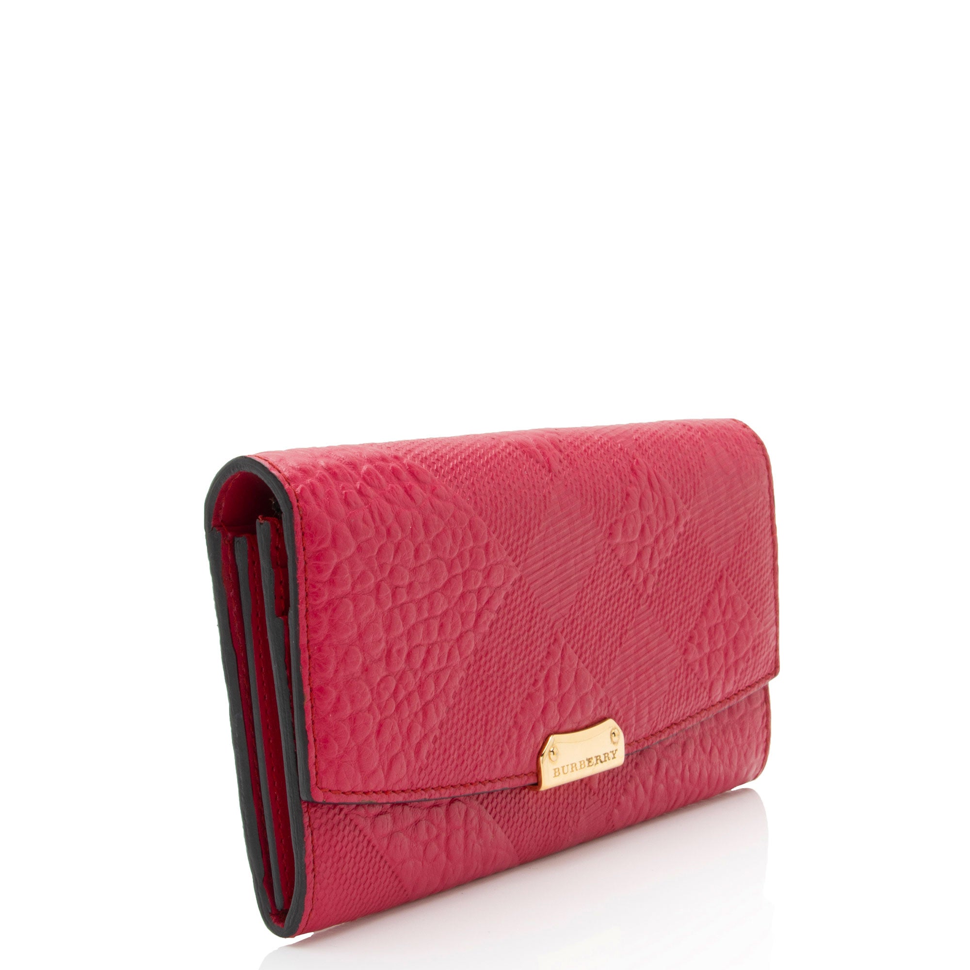 Burberry Embossed Leather Porter Wallet (SHF-HT8YDE)