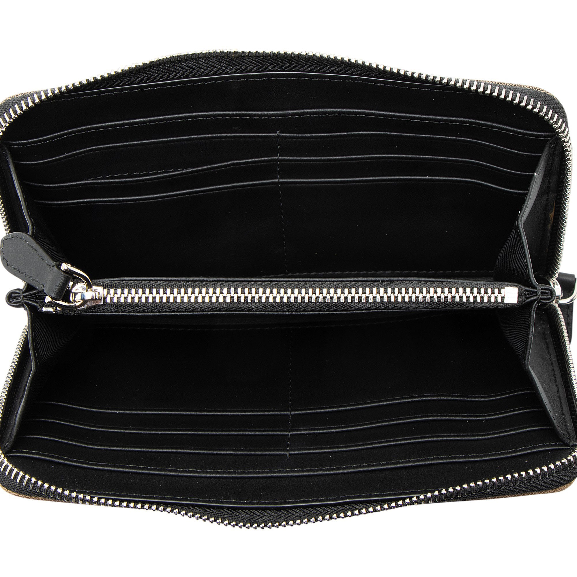 Burberry Exploded Check Zip Around Wallet