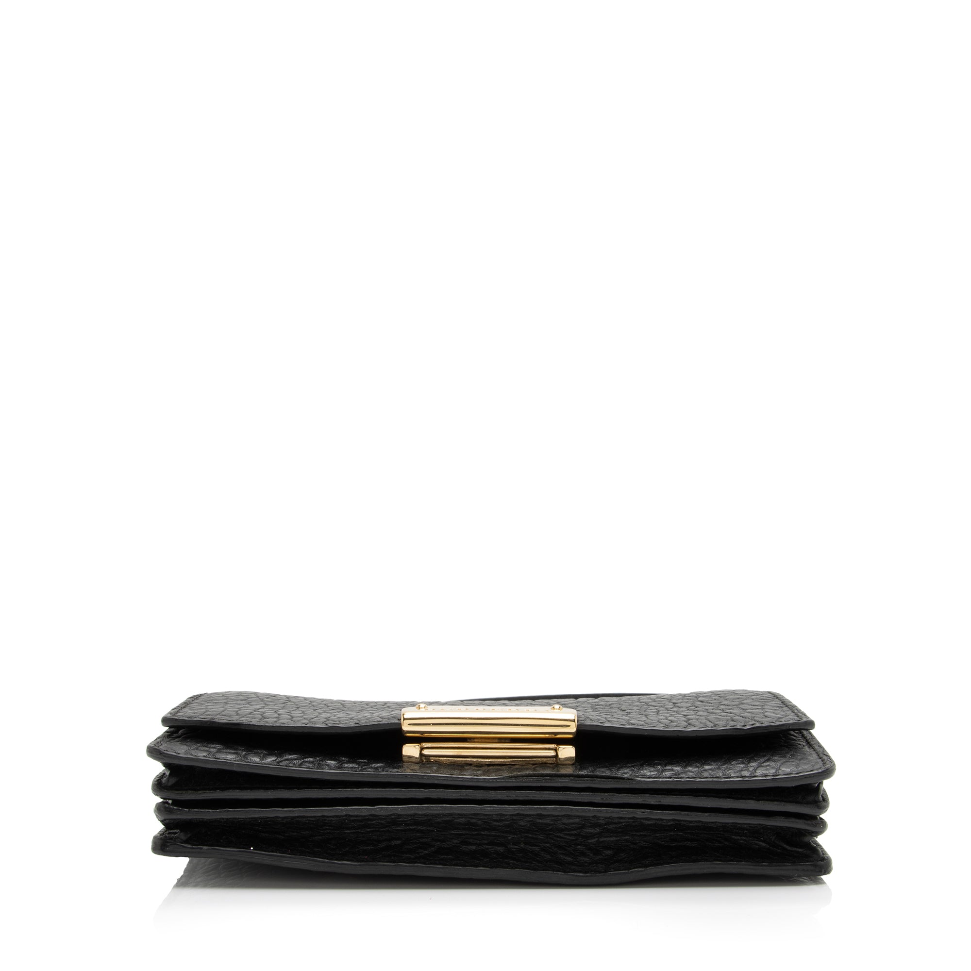 Burberry Grained Leather Madison Wallet on Chain (SHF-23926)