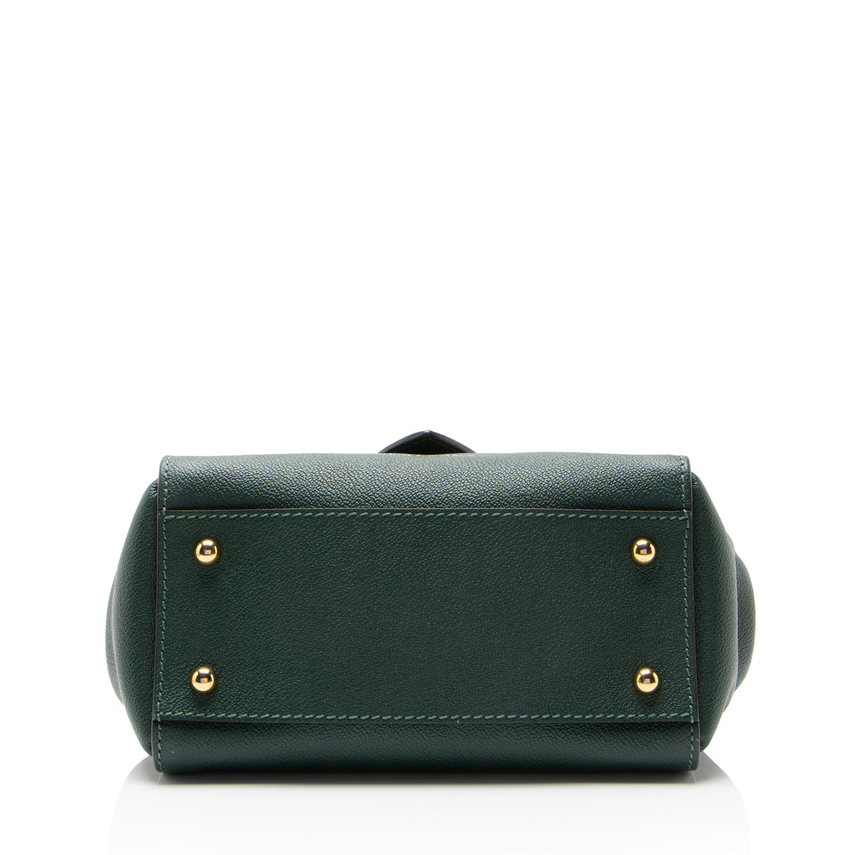 Burberry Grained Leather Buckle Small Tote