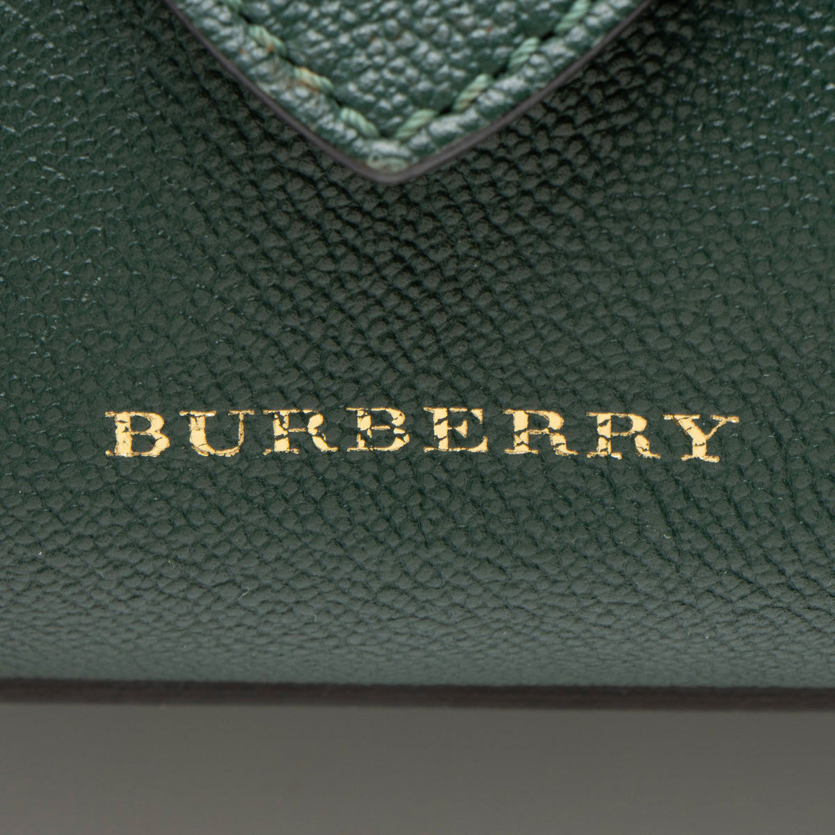 Burberry Grained Leather Buckle Small Tote